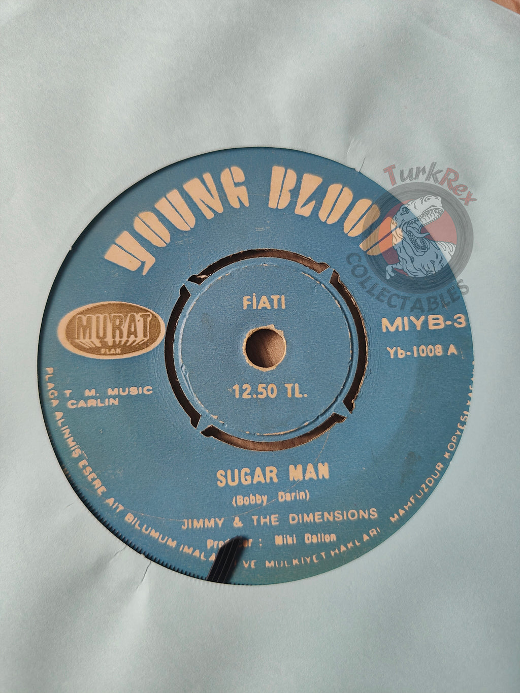 Jimmy And The Dimensions – Sugar Man 7" Turkish Pressing Vinyl Turkey Edition