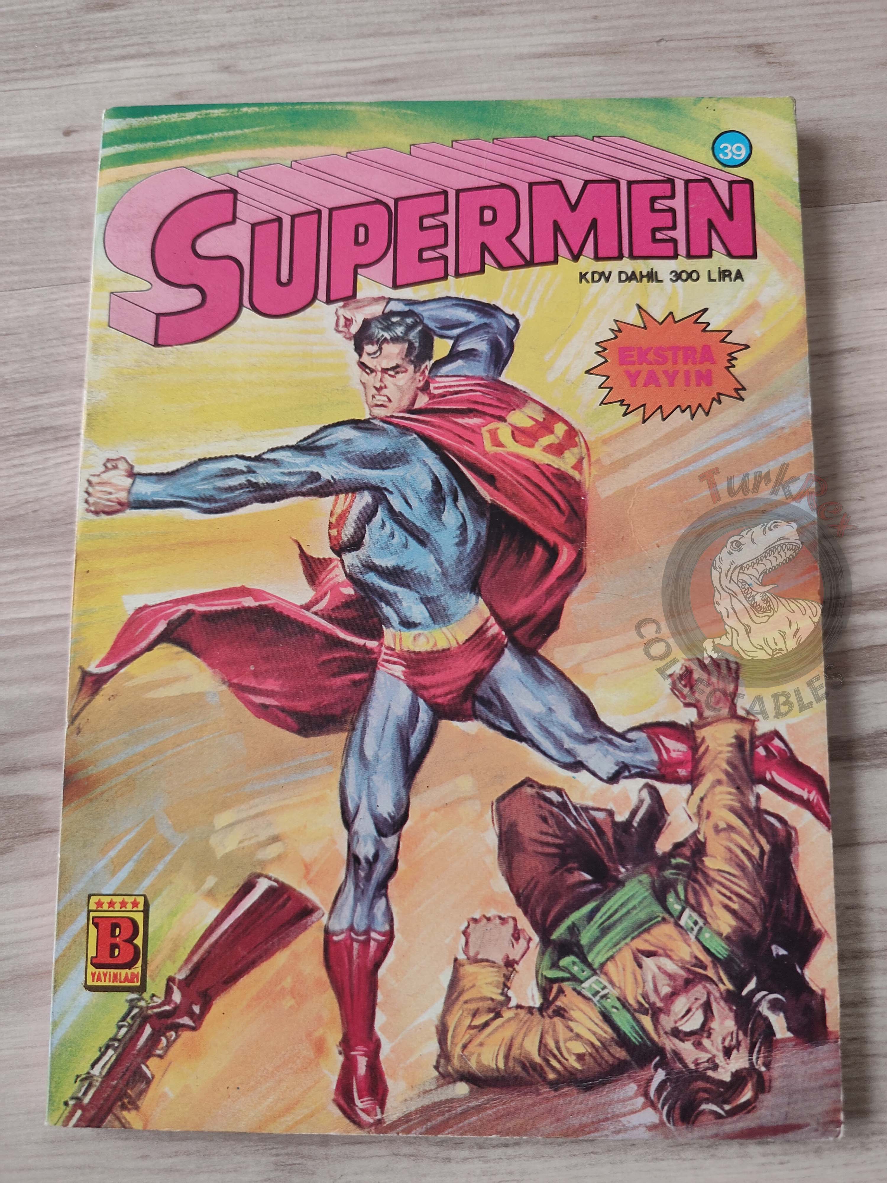 Superman #39 1985 Turkish Comic Turkey Superboy #197 Action Comics #560 #558 #559 Supergirl