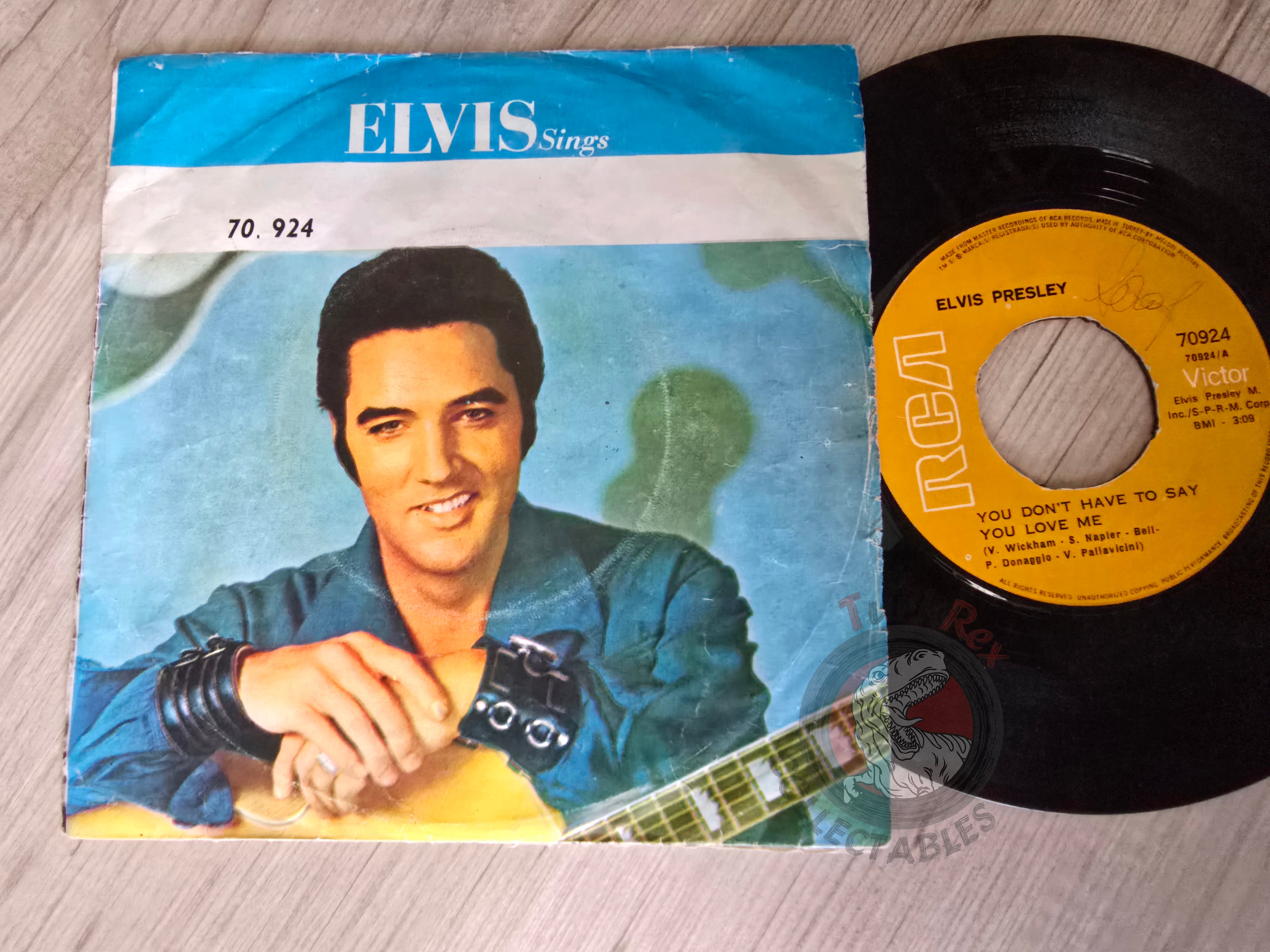 Elvis Presley – You Don't Have to Say You Love Me 7" Turkish Pressing Vinyl Turkey Edition 2