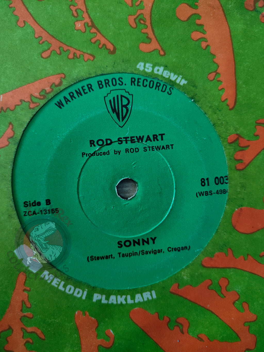 Rod Stewart – Young Turks / Sonny 7" Turkish Pressing Vinyl Turkey Edition