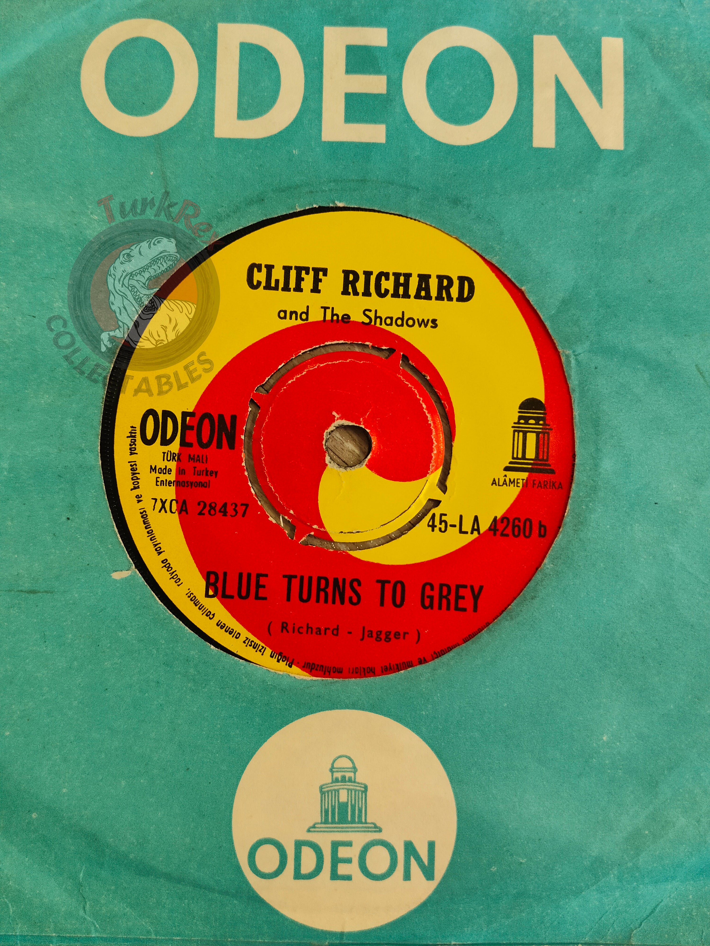 Cliff Richard And The Shadows – Somebody Loses 7" Turkish Pressing Vinyl Turkey Edition