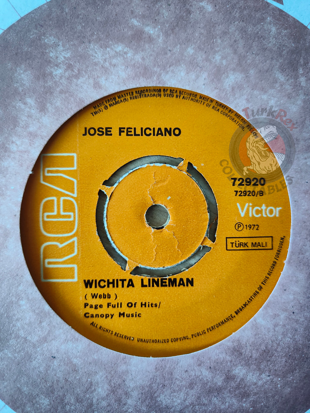 José Feliciano – Nature Boy 7" Turkish Pressing Vinyl Turkey Edition