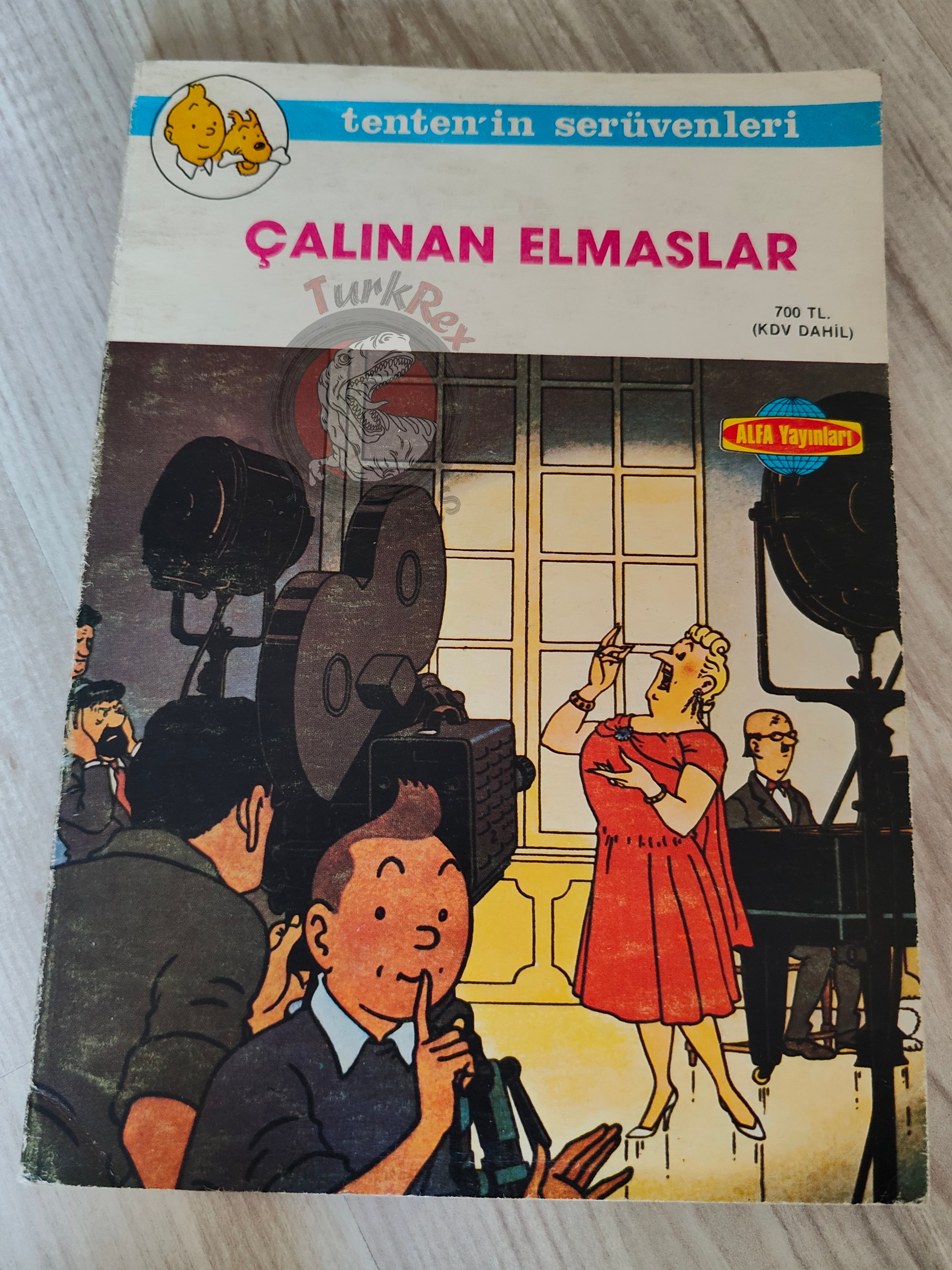 Tintin – The Castafiore Emerald  mid 1980s Turkish Edition Comic Turkey 2