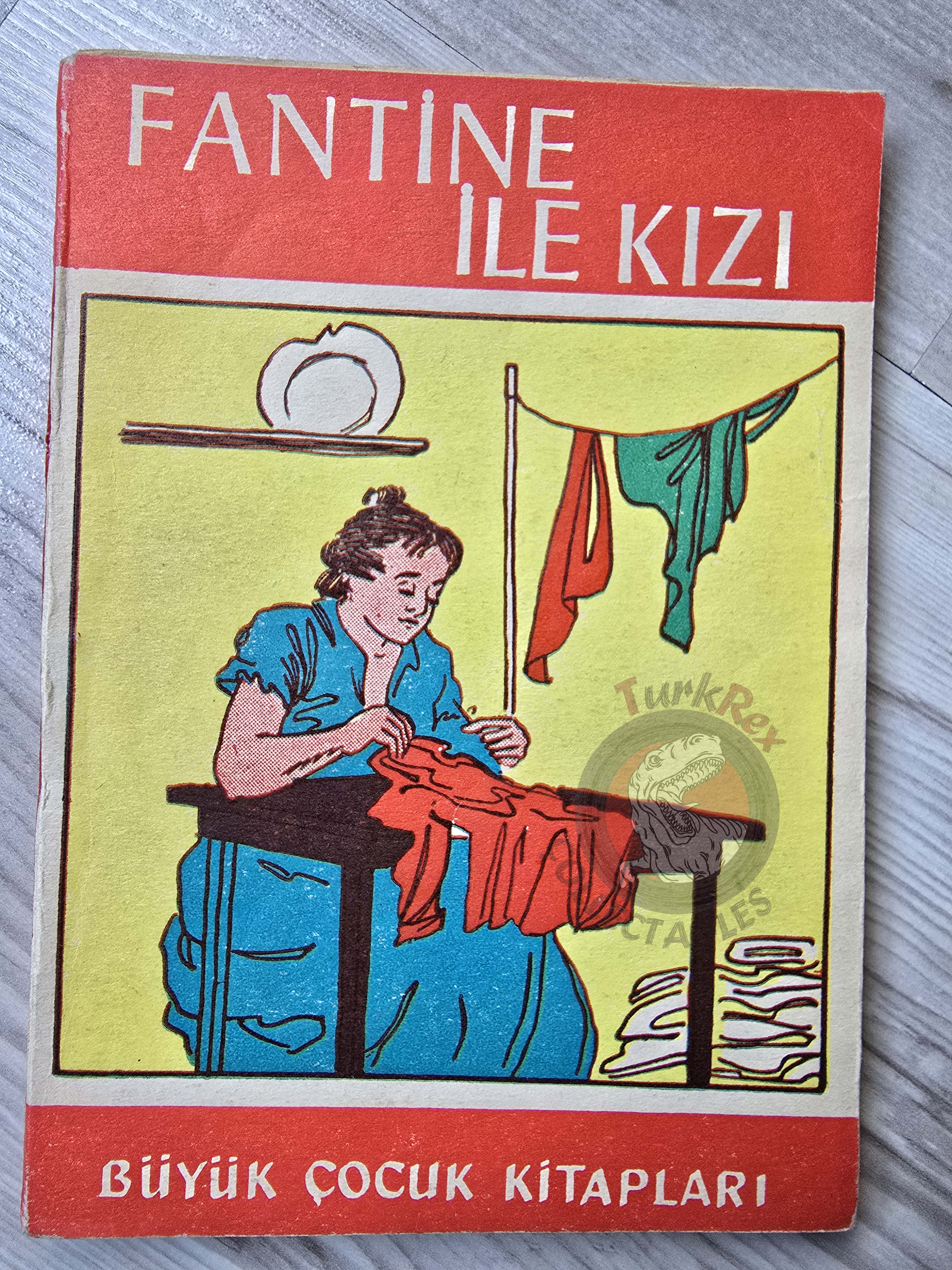 Victor Hugo –  Fantine and Her Daughter 1969 Illustrated Turkish Book Turkey