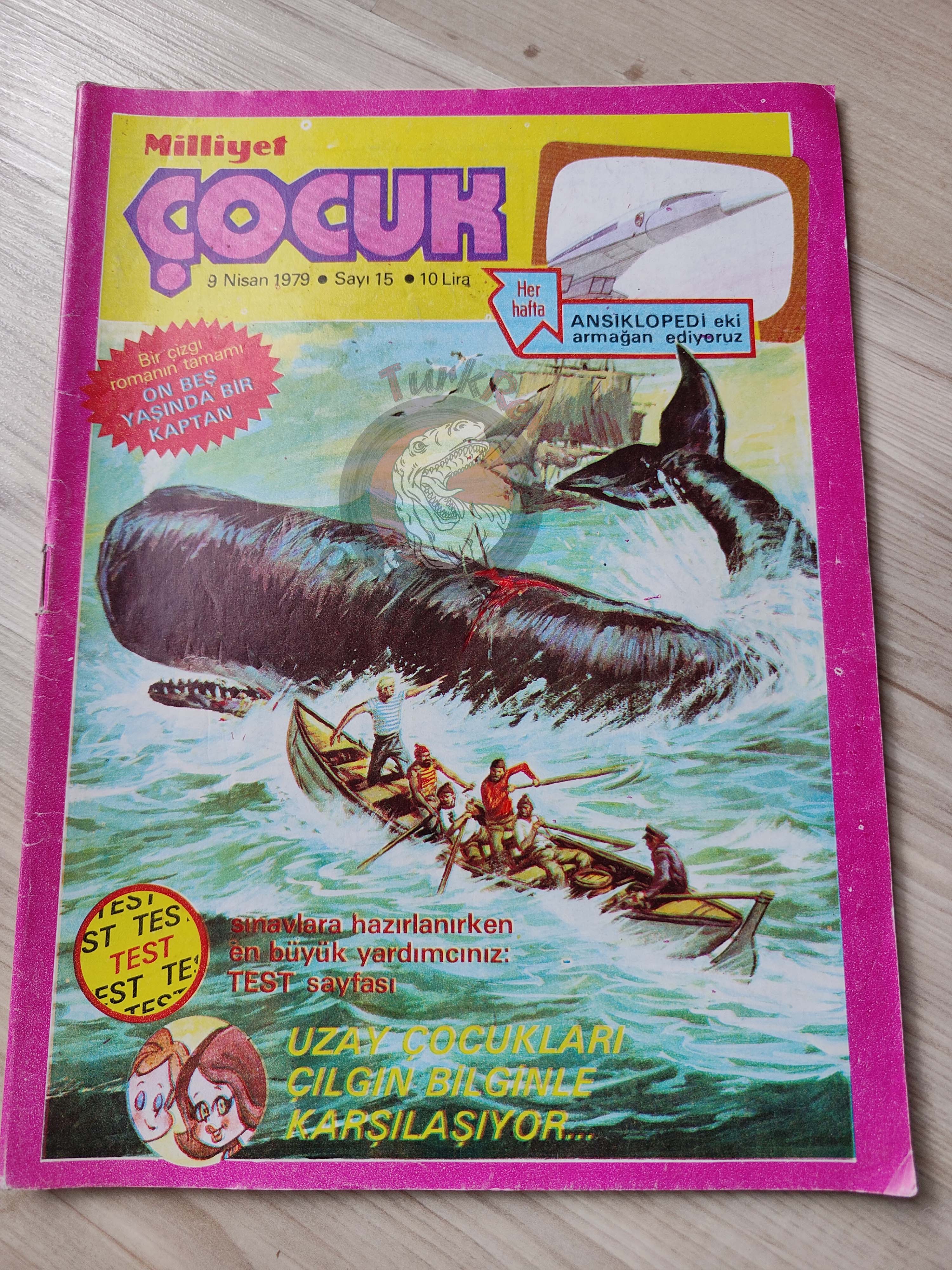 Milliyet Çocuk #15 1979 Turkish Comic Turkey Joyas Literarias Juveniles #101 Jules Verne
