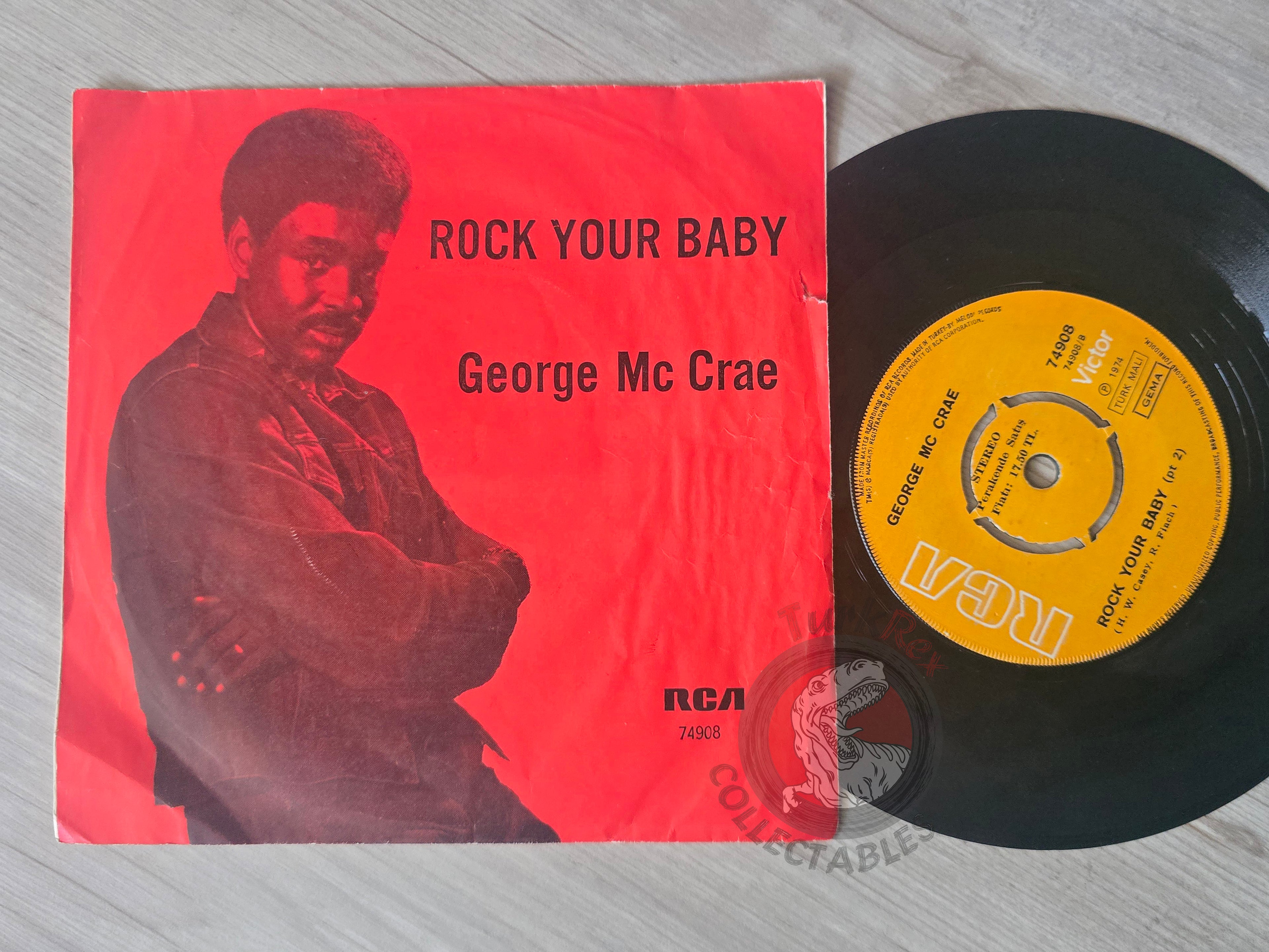 George McCrae – Rock Your Baby 7" Turkish Pressing Vinyl Turkey Edition