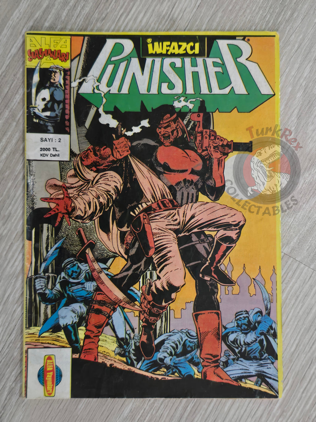The Punisher #2 1991 Turkish Comic Turkey #47 #48 Daredevil #292