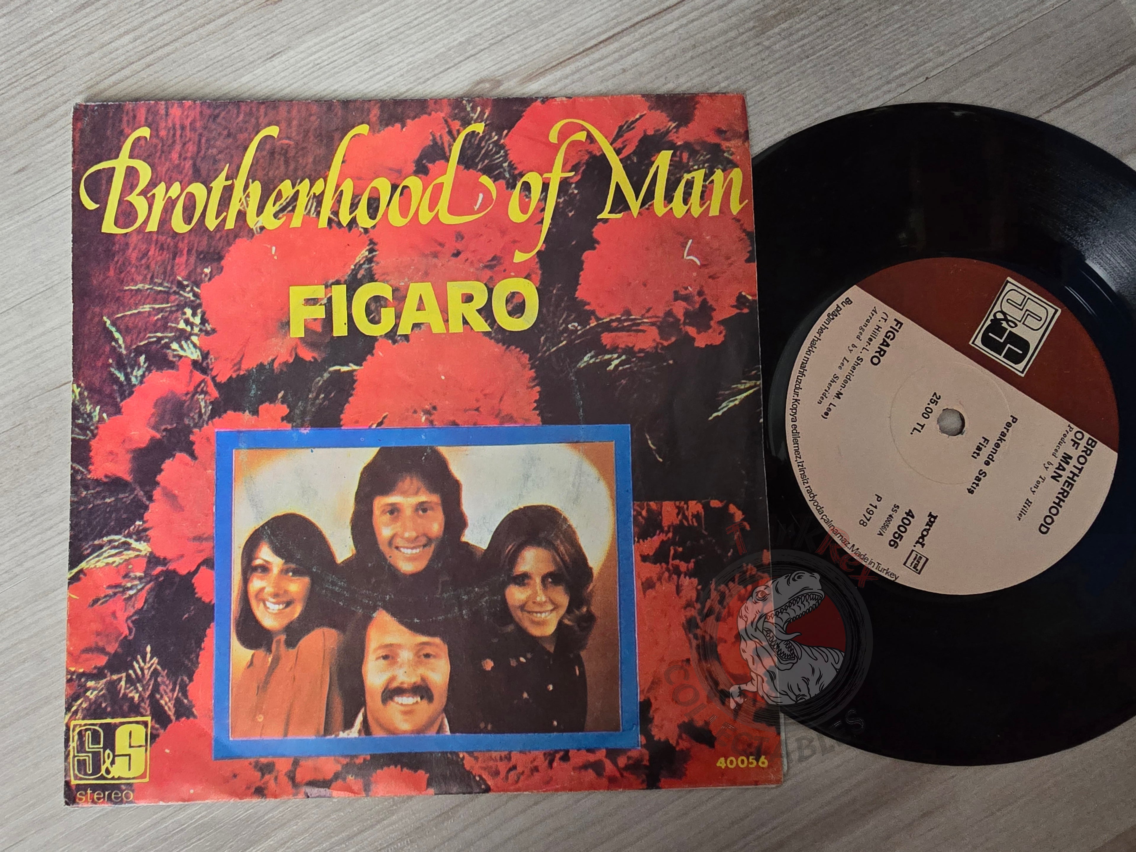 Brotherhood Of Man – Figaro 7" Turkish Pressing Vinyl Turkey Edition