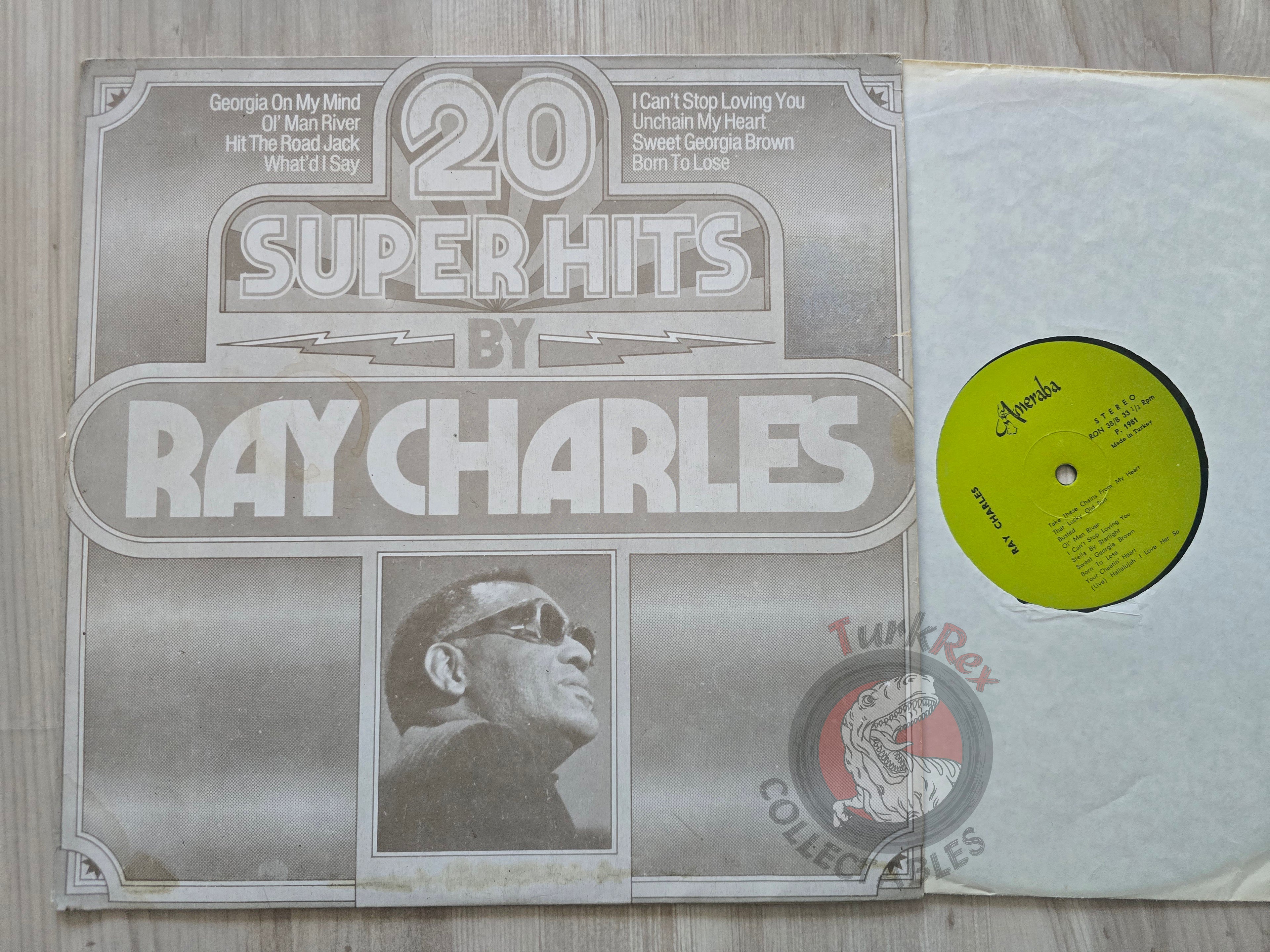Ray Charles – 20 Super Hits By Ray Charles Turkish Pressing Vinyl Turkey Edition
