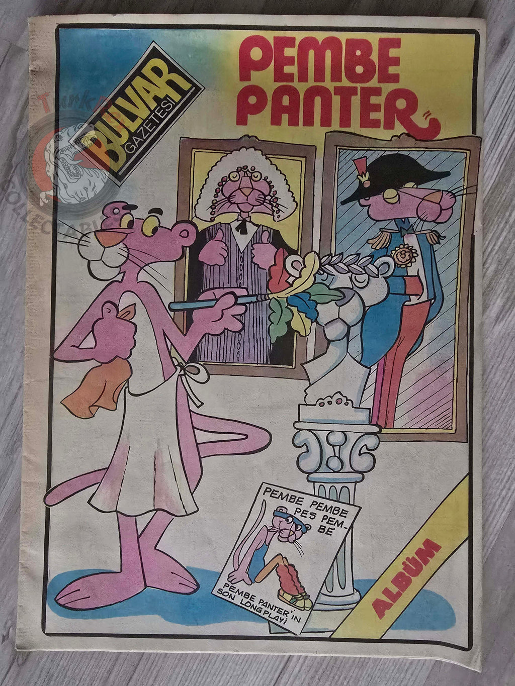 The Pink Panther 80s Turkish Comic Turkey Bulvar Gazetesi