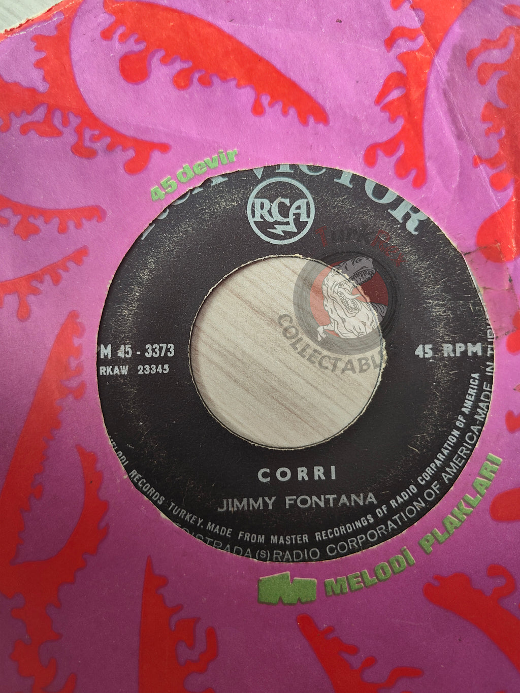 Jimmy Fontana – Guantanamera 7" Turkish Pressing Vinyl Turkey Edition