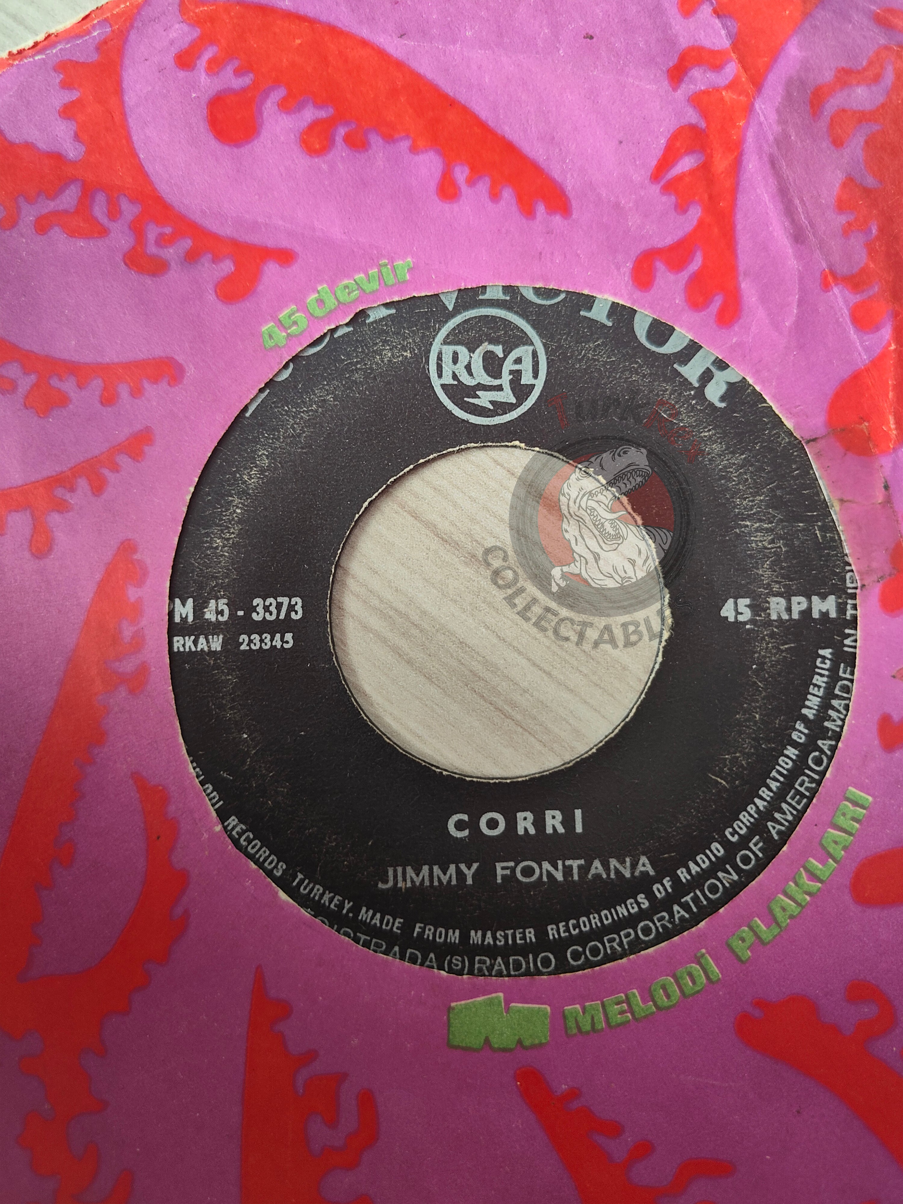 Jimmy Fontana – Guantanamera 7" Turkish Pressing Vinyl Turkey Edition