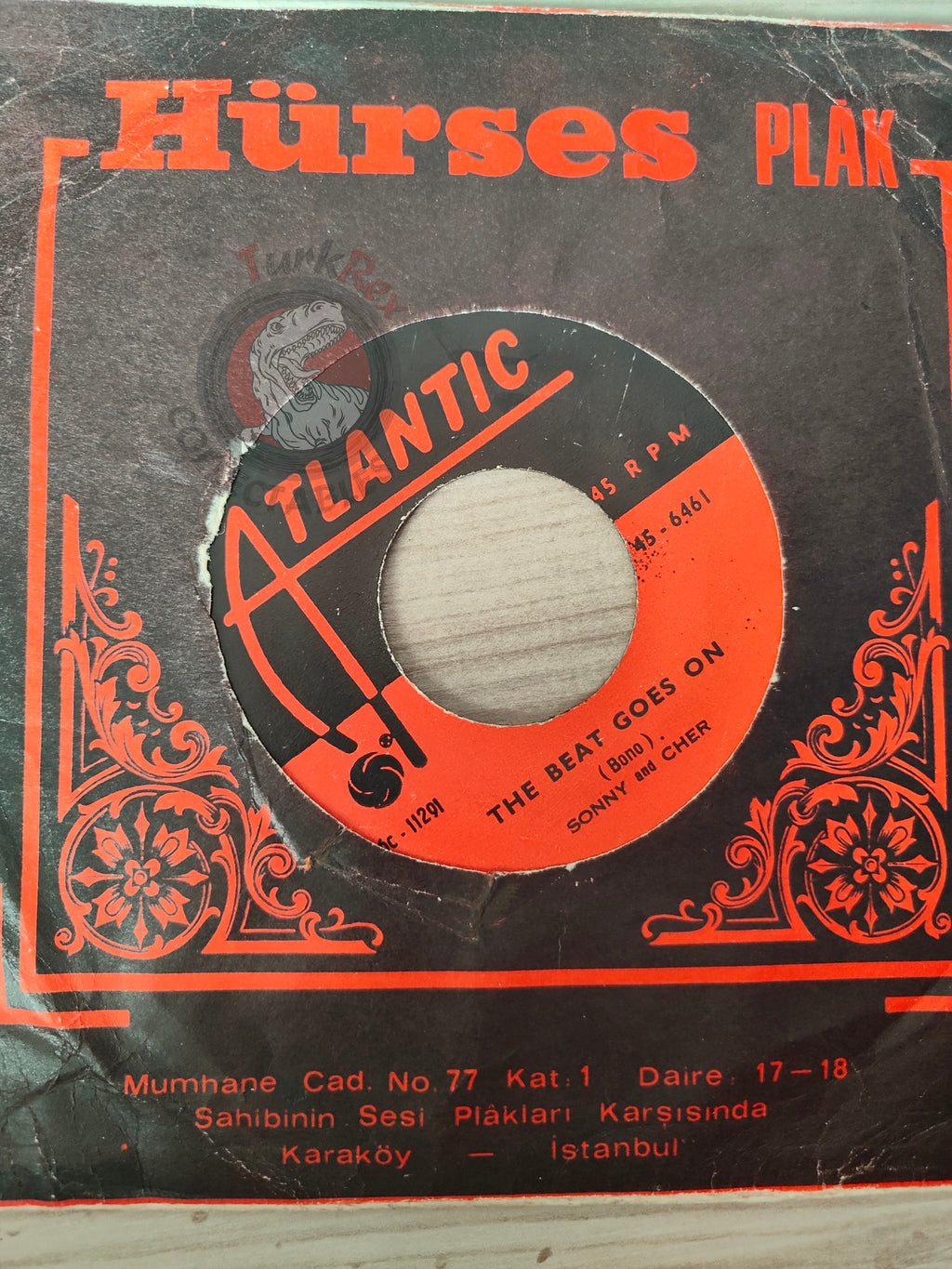 Sonny & Cher – The Beat Goes On 7"  Turkish Pressing Vinyl Turkey Edition