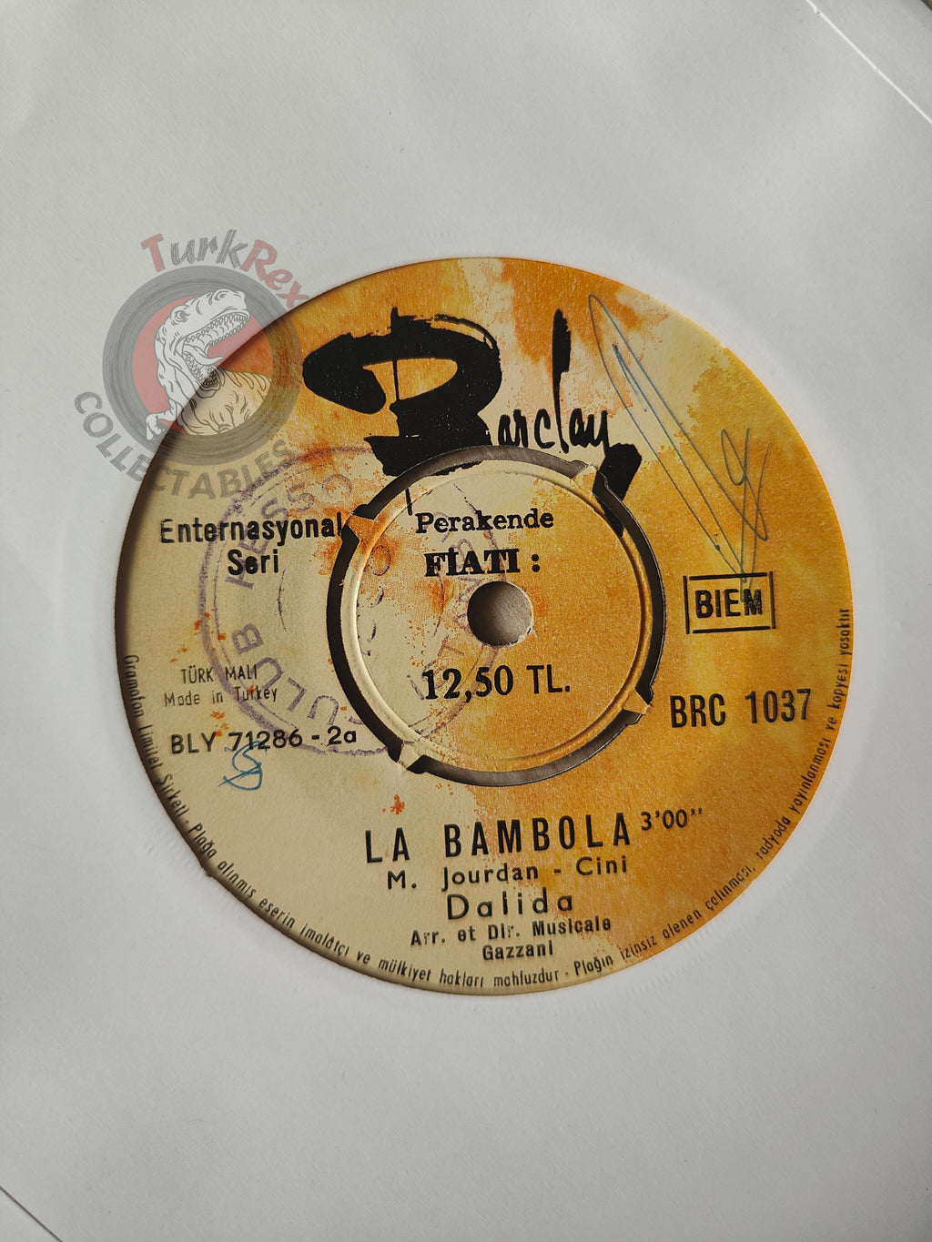Dalida – La Bambola 7" Turkish Pressing Vinyl Turkey Edition 1