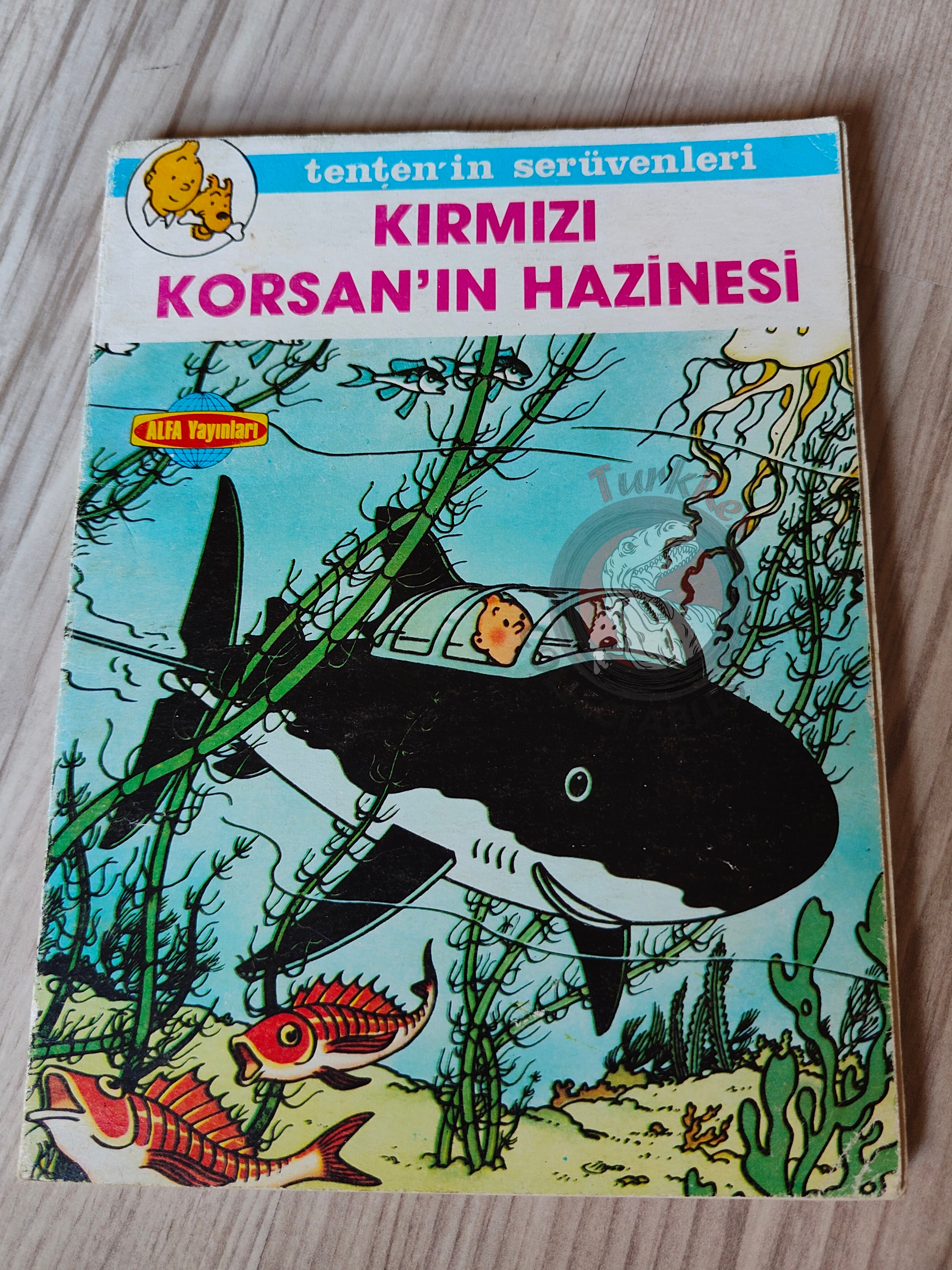 Tintin –  Red Rackham's Treasure mid 1980s Turkish Edition Comic Turkey 1