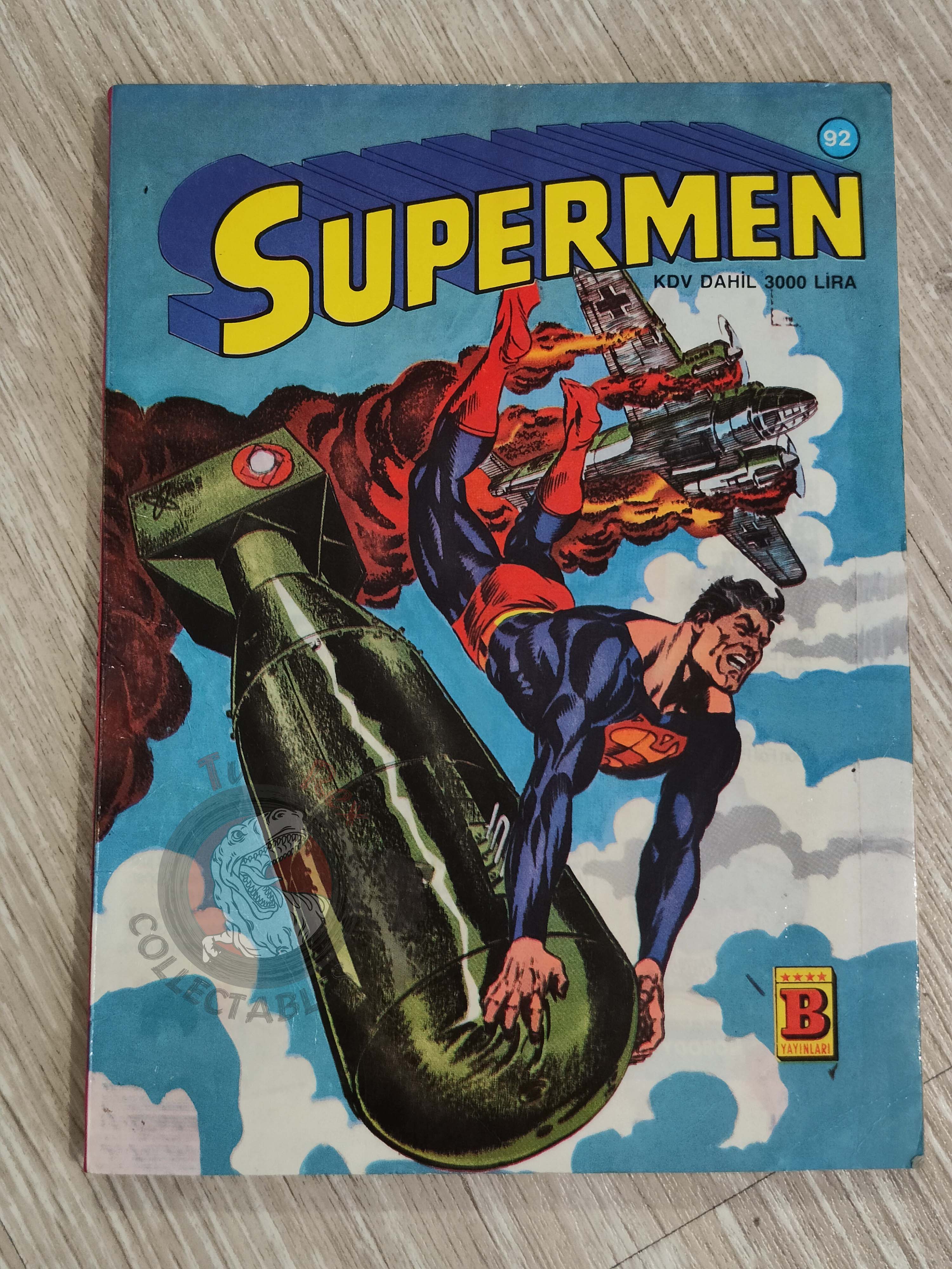 Superman #92 1991 Turkish Comic Turkey Adventures of  #465 #466 Action Comics #652