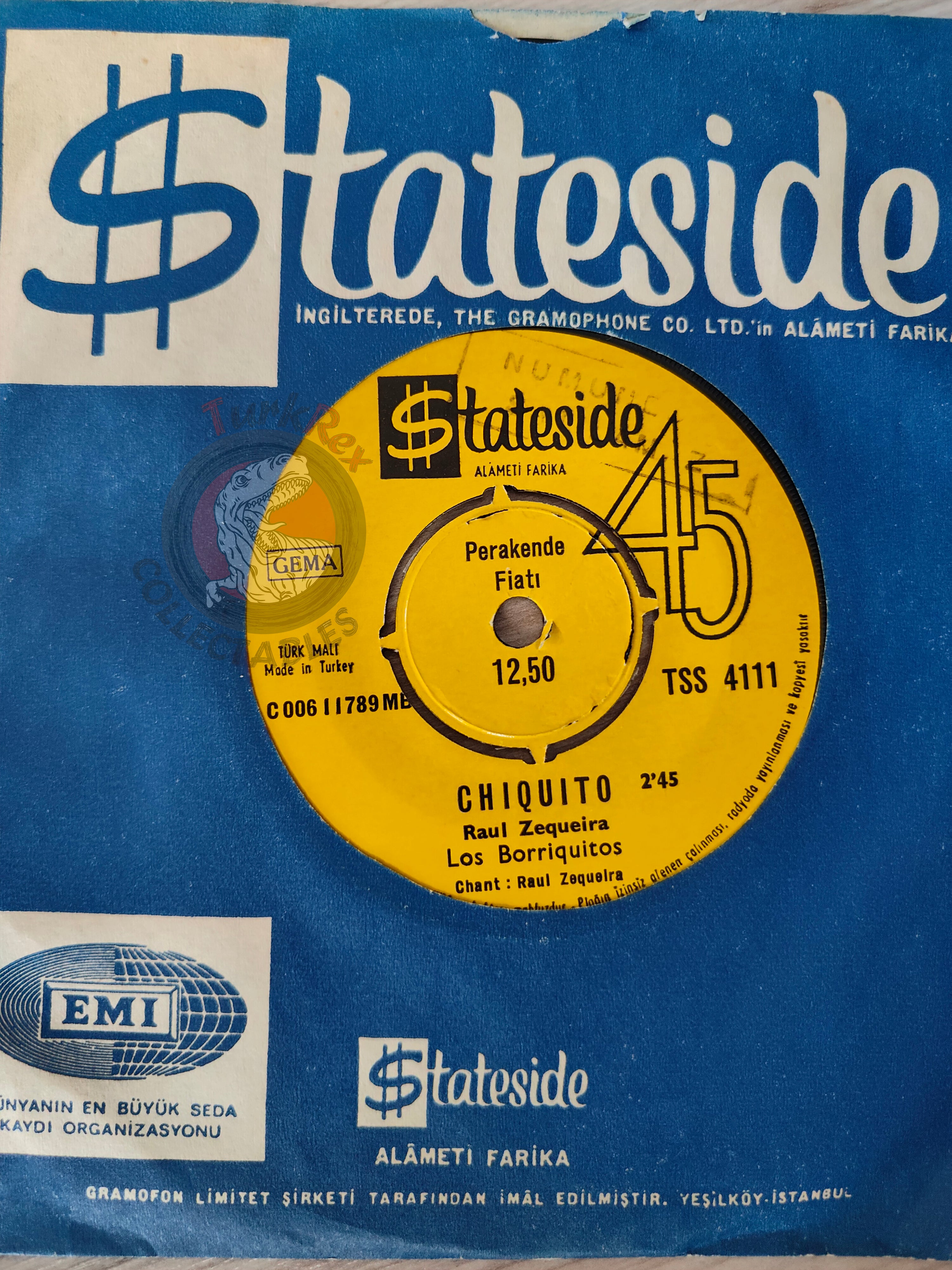 Los Borriquitos De Raul Zequeira – Borriquito 7" Turkish Pressing Vinyl Turkey Edition