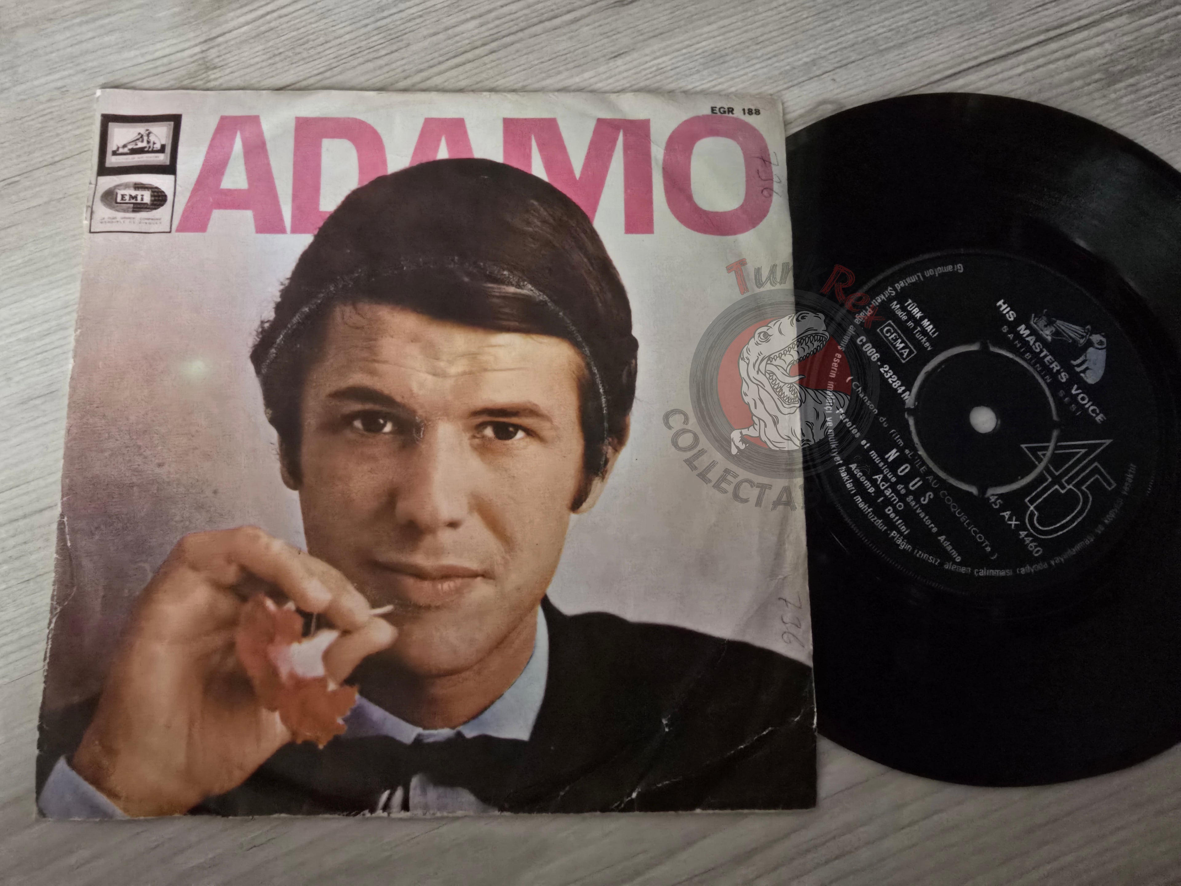 Adamo – Et T'oublier 7" Turkish Pressing Vinyl Turkey Edition Soundtrack