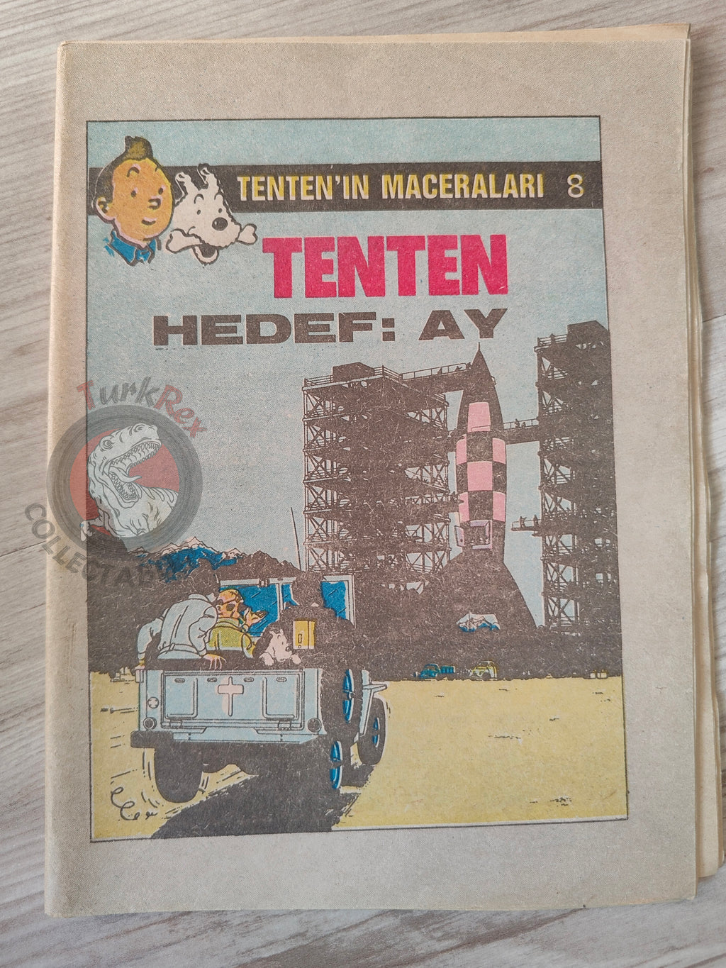 Tintin – Destination Moon 1989 Turkish Edition Comic Turkey