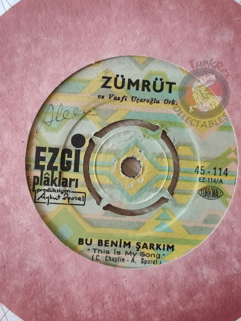 Zümrüt – Bu Benim Şarkım (This Is My Song) 7" Turkish Pressing Vinyl Turkey Edition