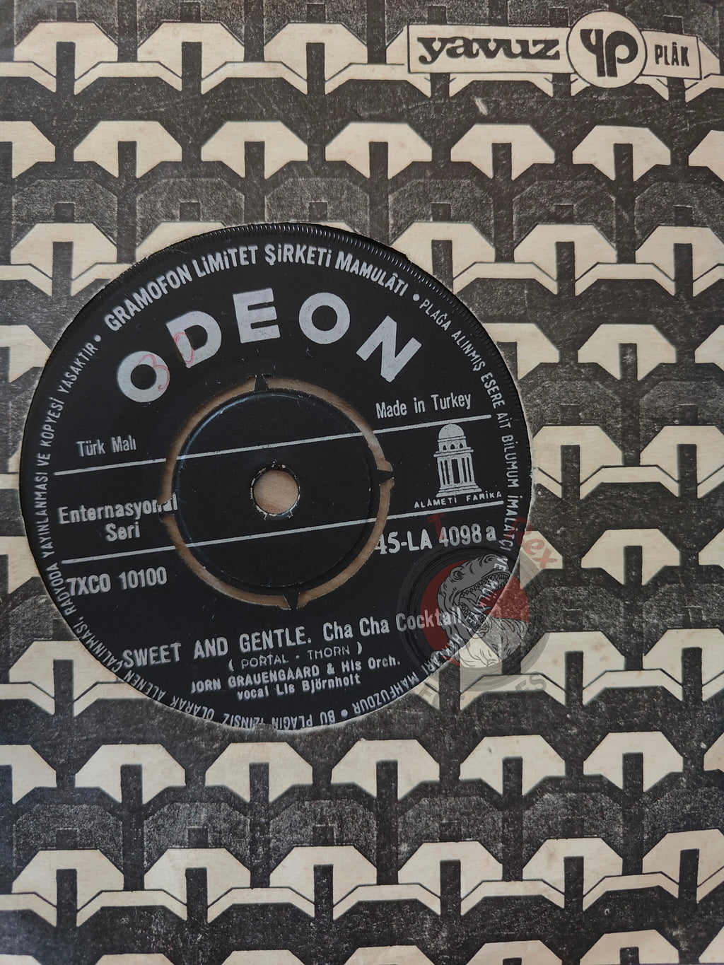 Jørn Grauengård And His Orchestra – Cha Cha Cocktail 7" Turkish Pressing Vinyl Turkey Edition 1
