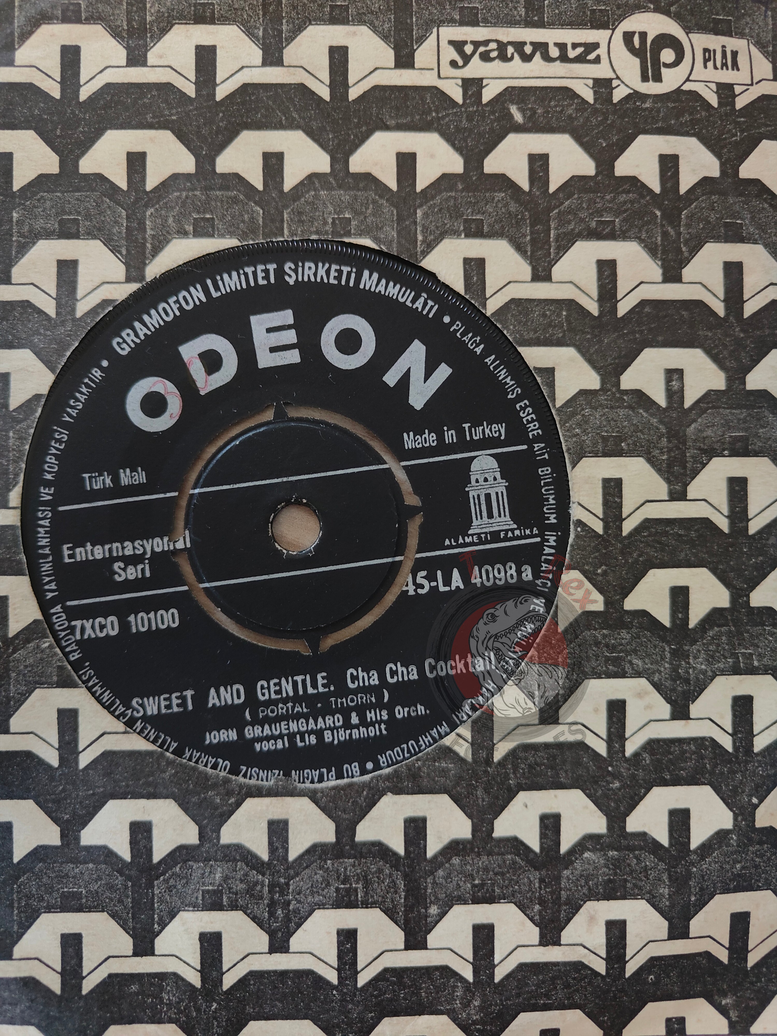 Jørn Grauengård And His Orchestra – Cha Cha Cocktail 7" Turkish Pressing Vinyl Turkey Edition 1