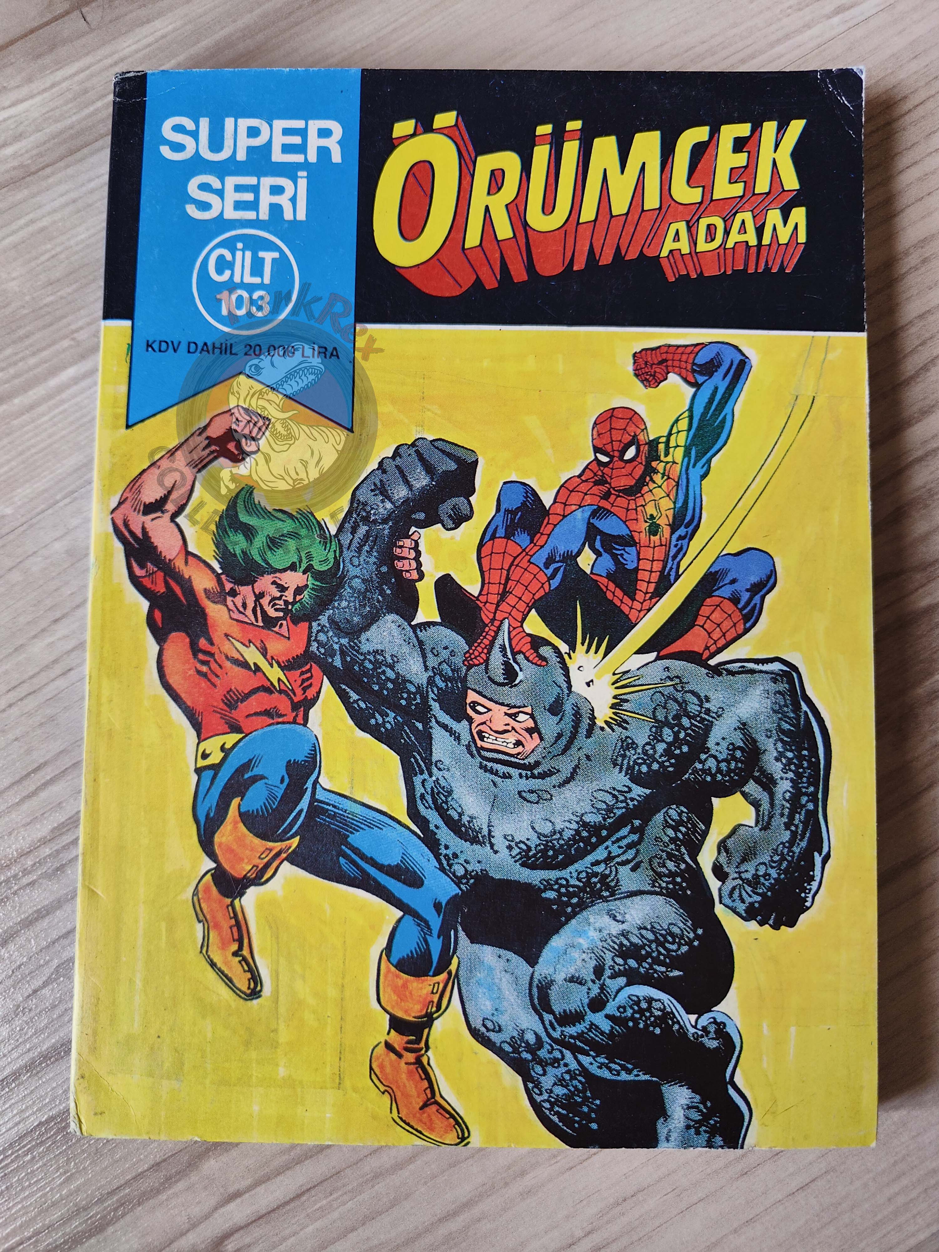 Spider-Man Vol #103 Turkish Comic Turkey Spectacular #58 #59 #60 #71 #67 Indiana Jones
