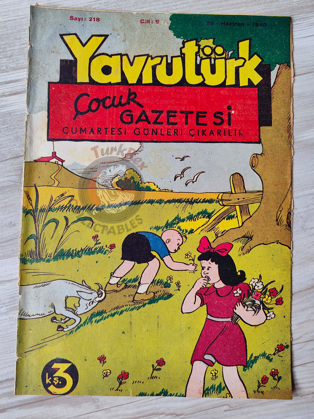 Yavrutürk #218 Mickey Mouse 1940 Turkish Comic Mag Turkey The Katzenjammer Kids