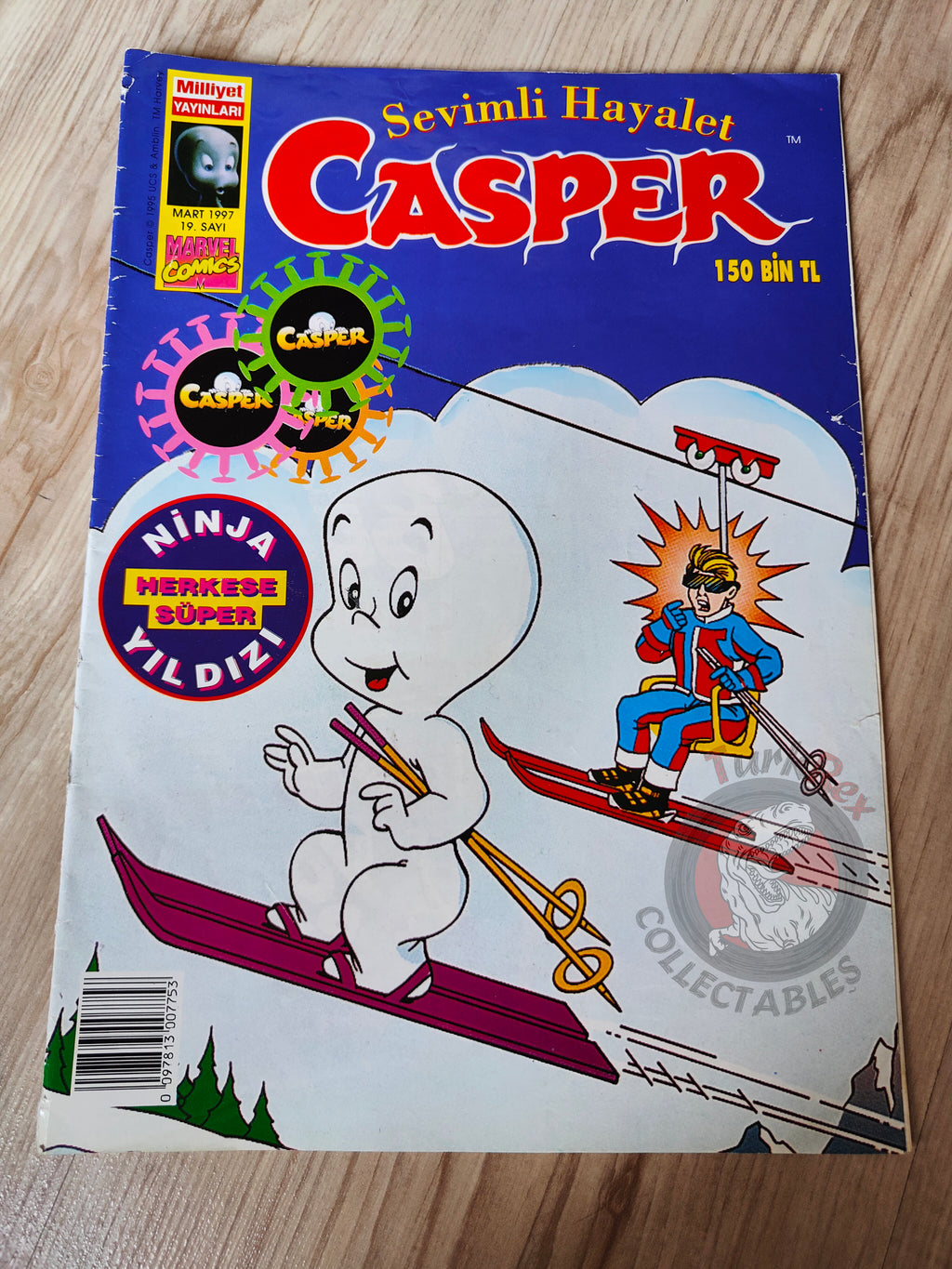 Casper the Friendly Ghost Magazine – Issue #19 1997 Turkish Comic Turkey