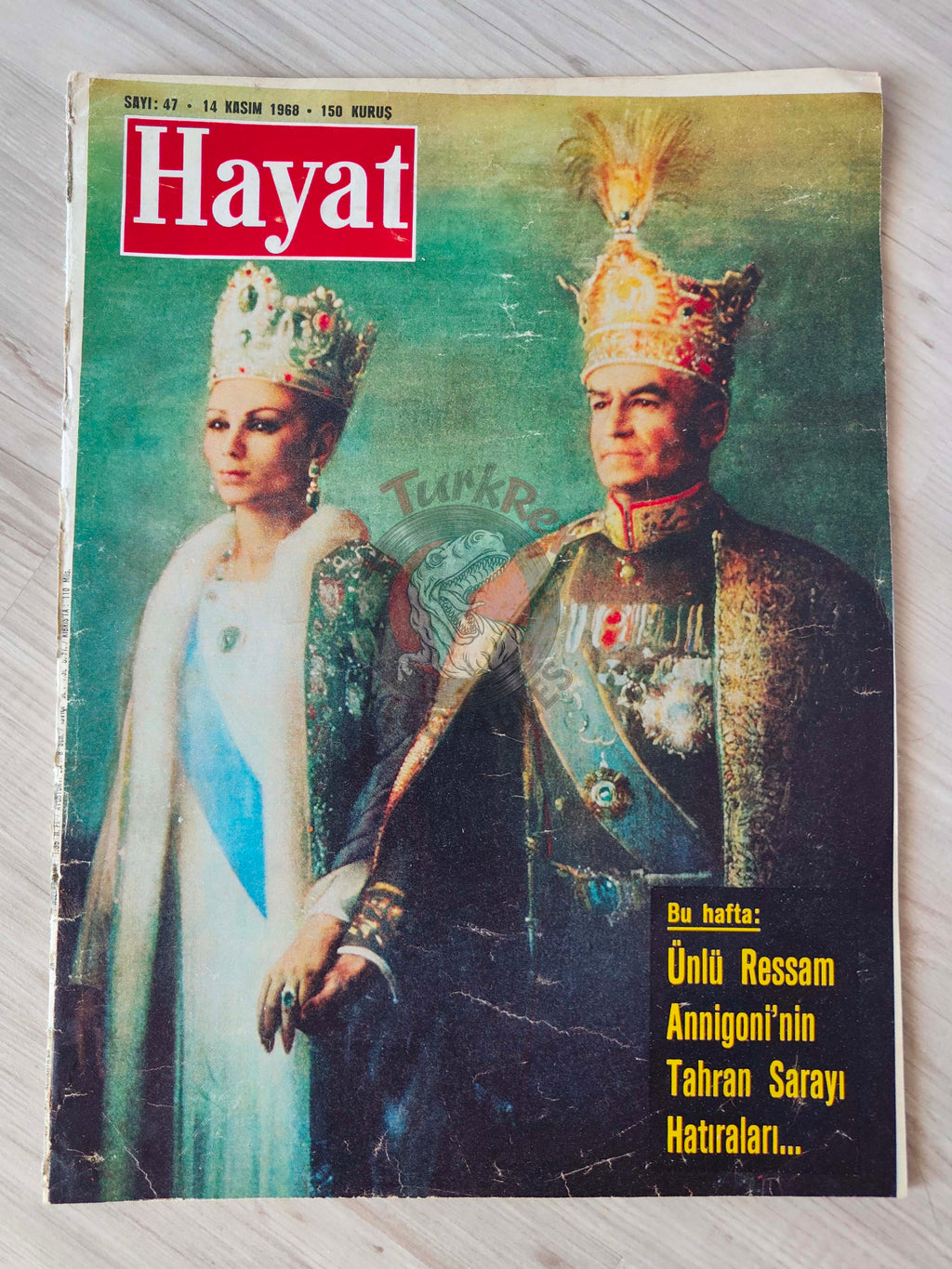 Hayat 1967 The Shah of Iran Turkish Mag Turkey Mohammad Reza Pahlavi Jacqueline Kennedy Onassis Vietnam