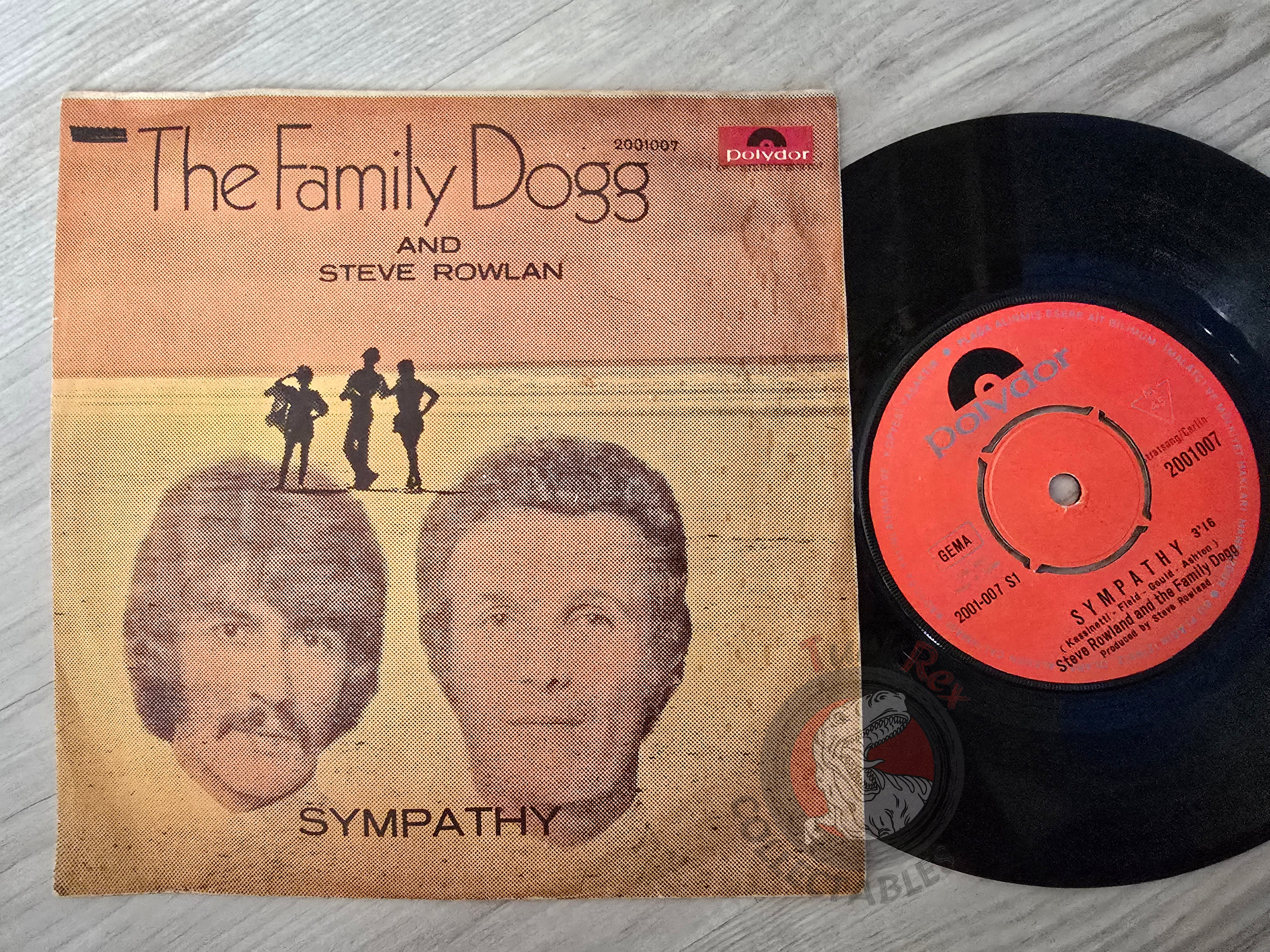 Steve Rowland & The Family Dogg – Sympathy 7" Turkish Pressing Vinyl Turkey Edition