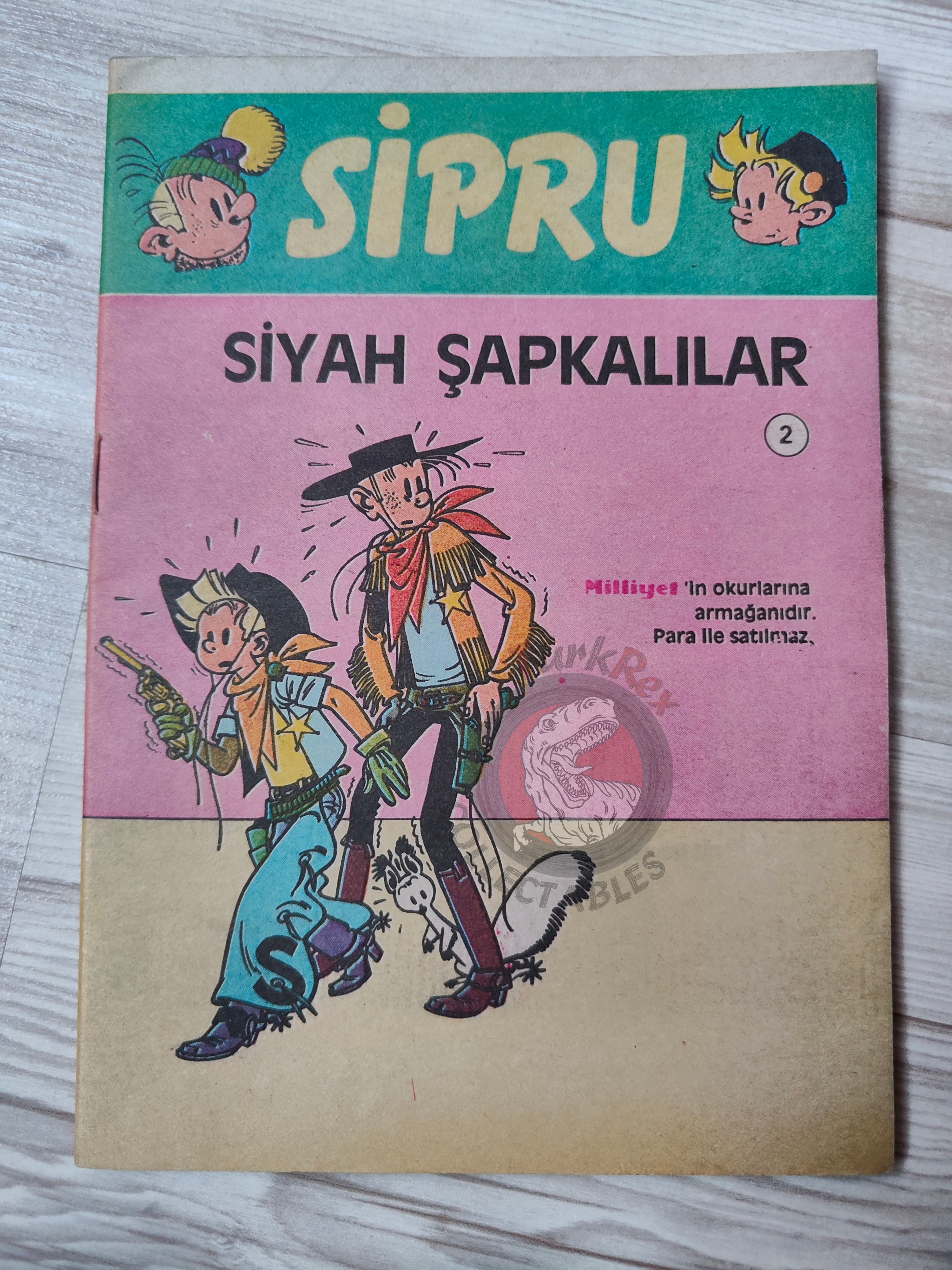 Spirou & Fantasio #2 Les chapeaux noirs 1989 Turkish Comic Turkey