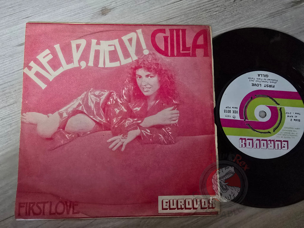 Gilla – Help Help / First Love 7" Turkish Pressing Vinyl Turkey Edition