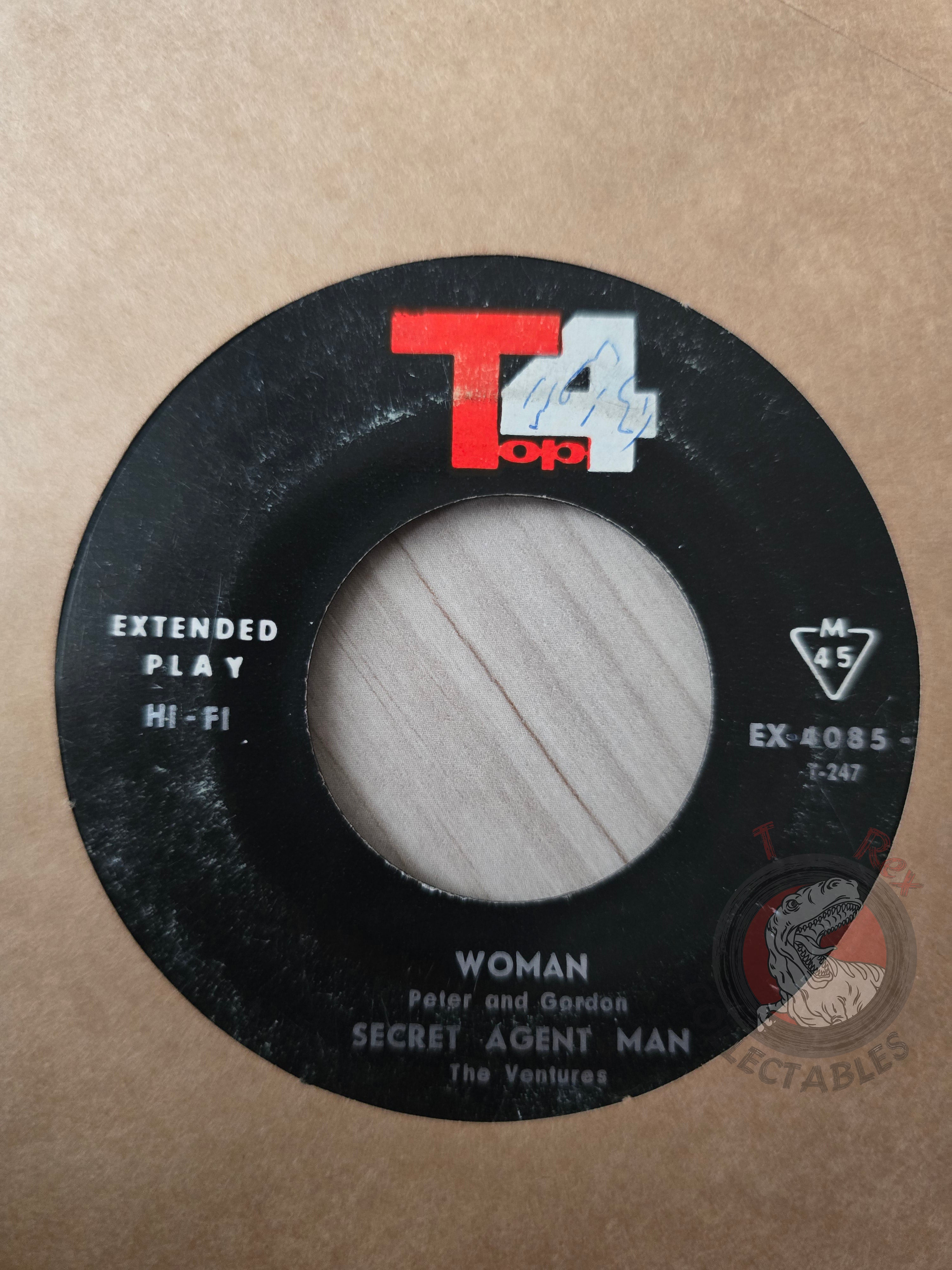 The Ventures / Peter And Gordon / Burt Bacharach / Dusty Springfield 7" Iran Pressing Vinyl Iranian Edition