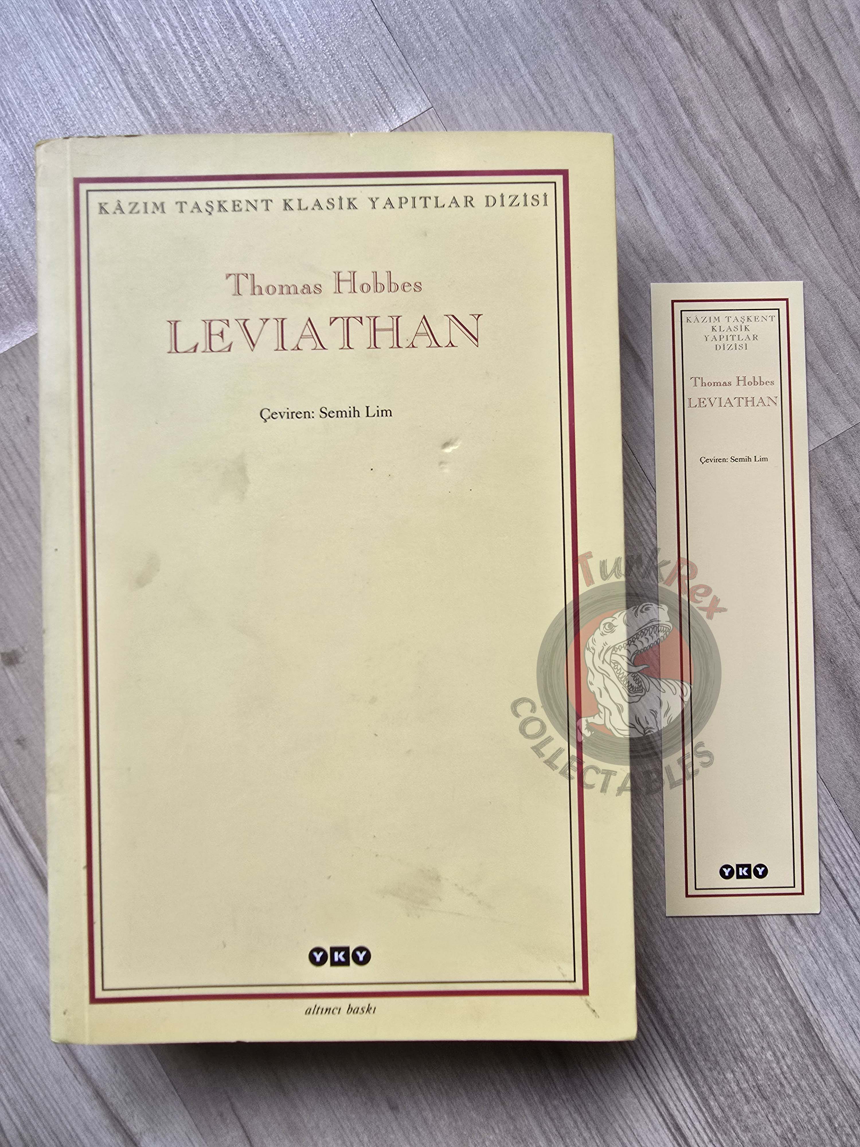 Thomas Hobbes – Leviathan 2007 Turkish Book Turkey