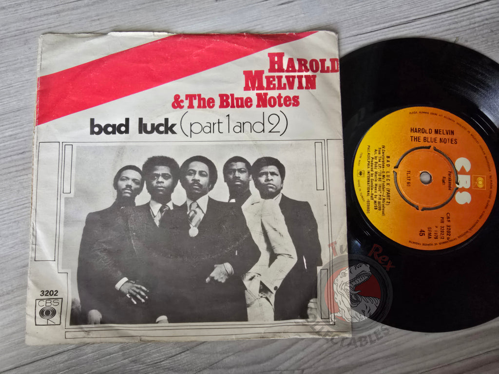 Harold Melvin And The Blue Notes – Bad Luck (Part 1 & 2) 7" Turkish Pressing Vinyl Turkey Edition
