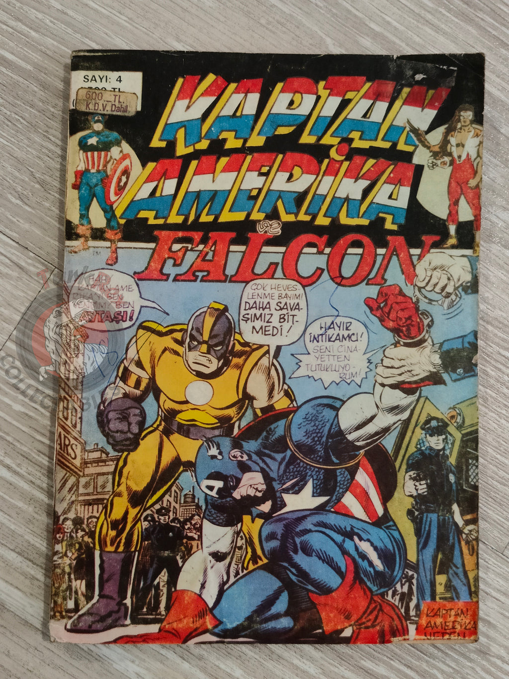 Captain America – Issue #4 1988 Turkish Comic Turkey #167 #168 #169 #170