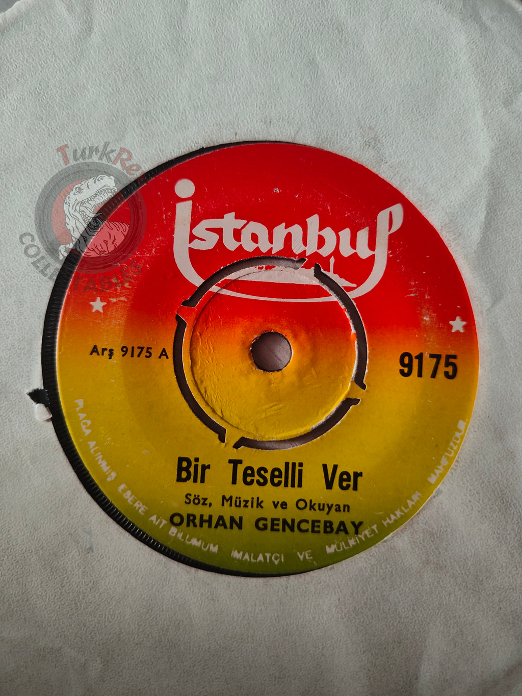 Orhan Gencebay – Bir Teselli Ver 7" Turkish Pressing Vinyl Turkey Edition