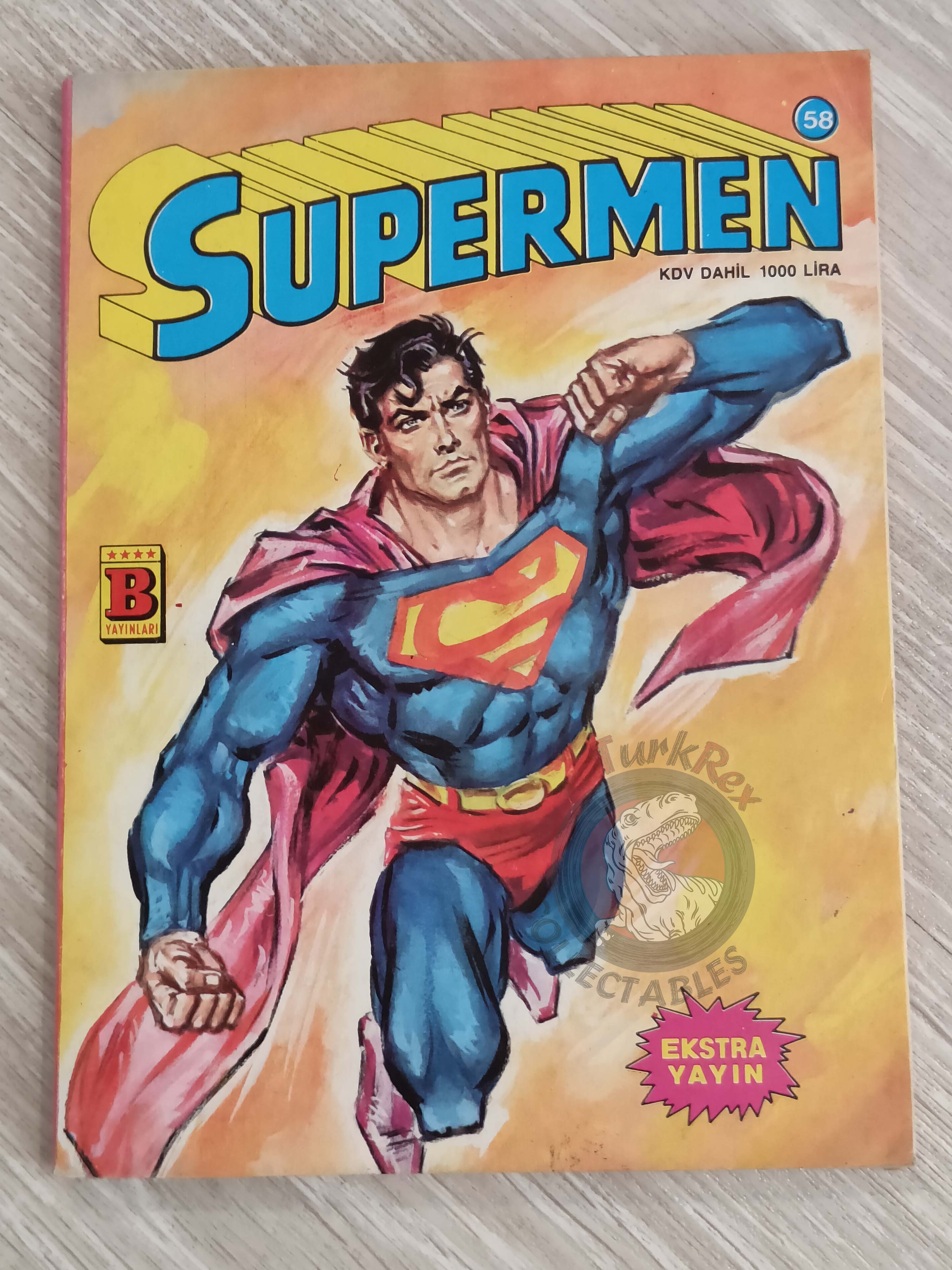 Superman #58 1988 Turkish Comic Turkey #417 #370 #374 #366 Superboy