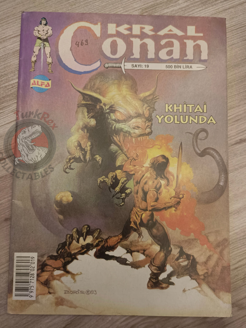 Kral Conan #19 King Conan #5 #6 #7 Turkish Comic Turkey Boris Vallejo