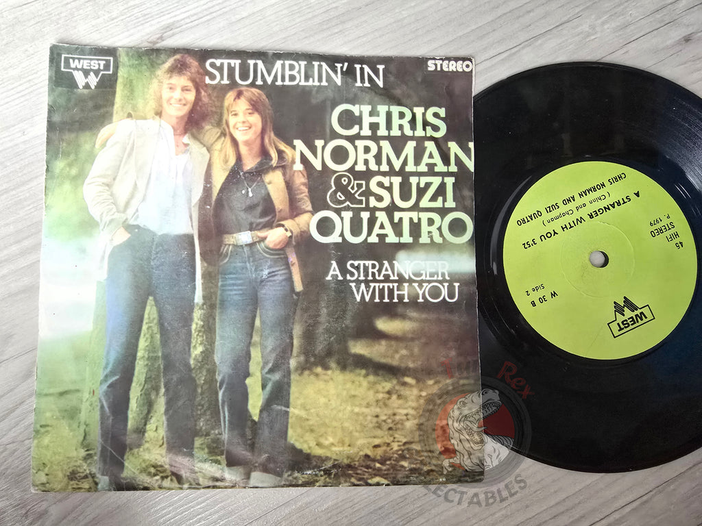 Chris Norman & Suzi Quatro – Stumblin' In 7" Turkish Pressing Vinyl Turkey Edition Smokie
