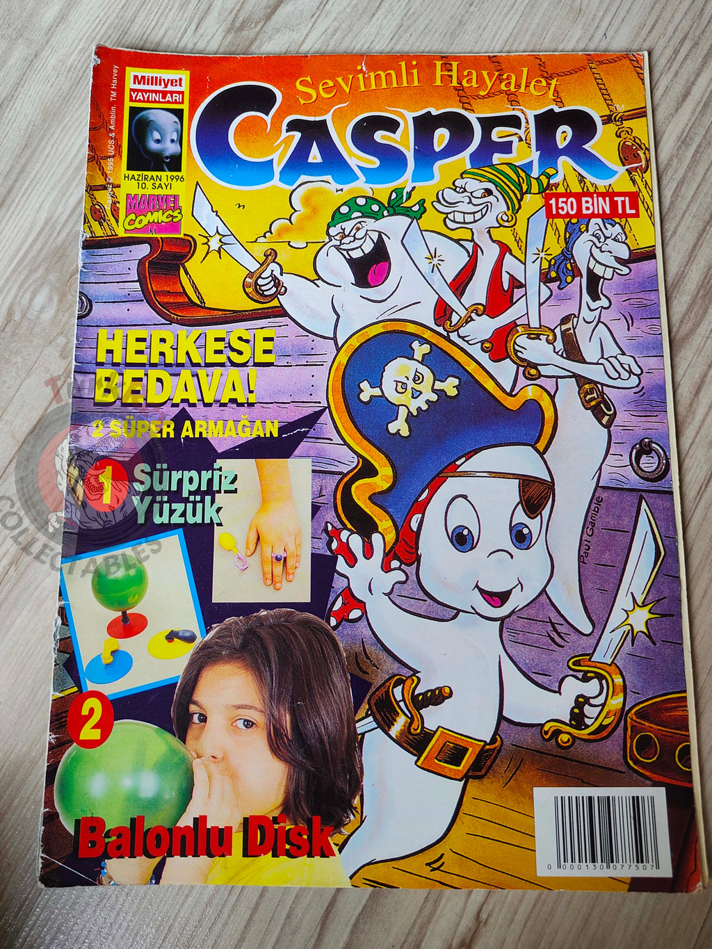 Casper the Friendly Ghost Magazine – Issue #10 1996 Turkish Comic Turkey