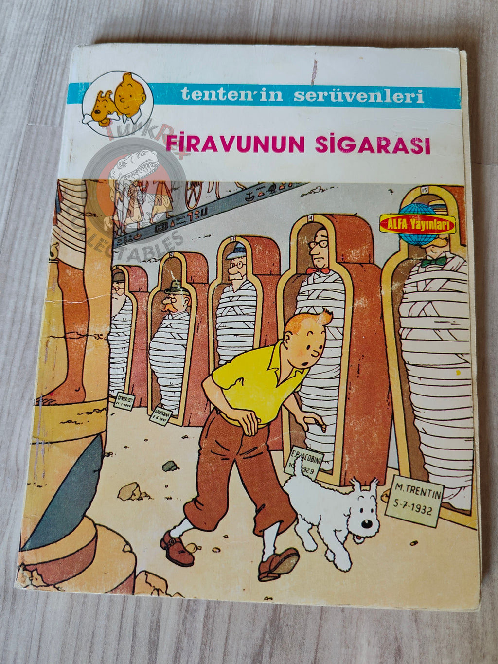 Tintin – Cigars of the Pharaoh mid 1980s Turkish Edition Comic Turkey 2