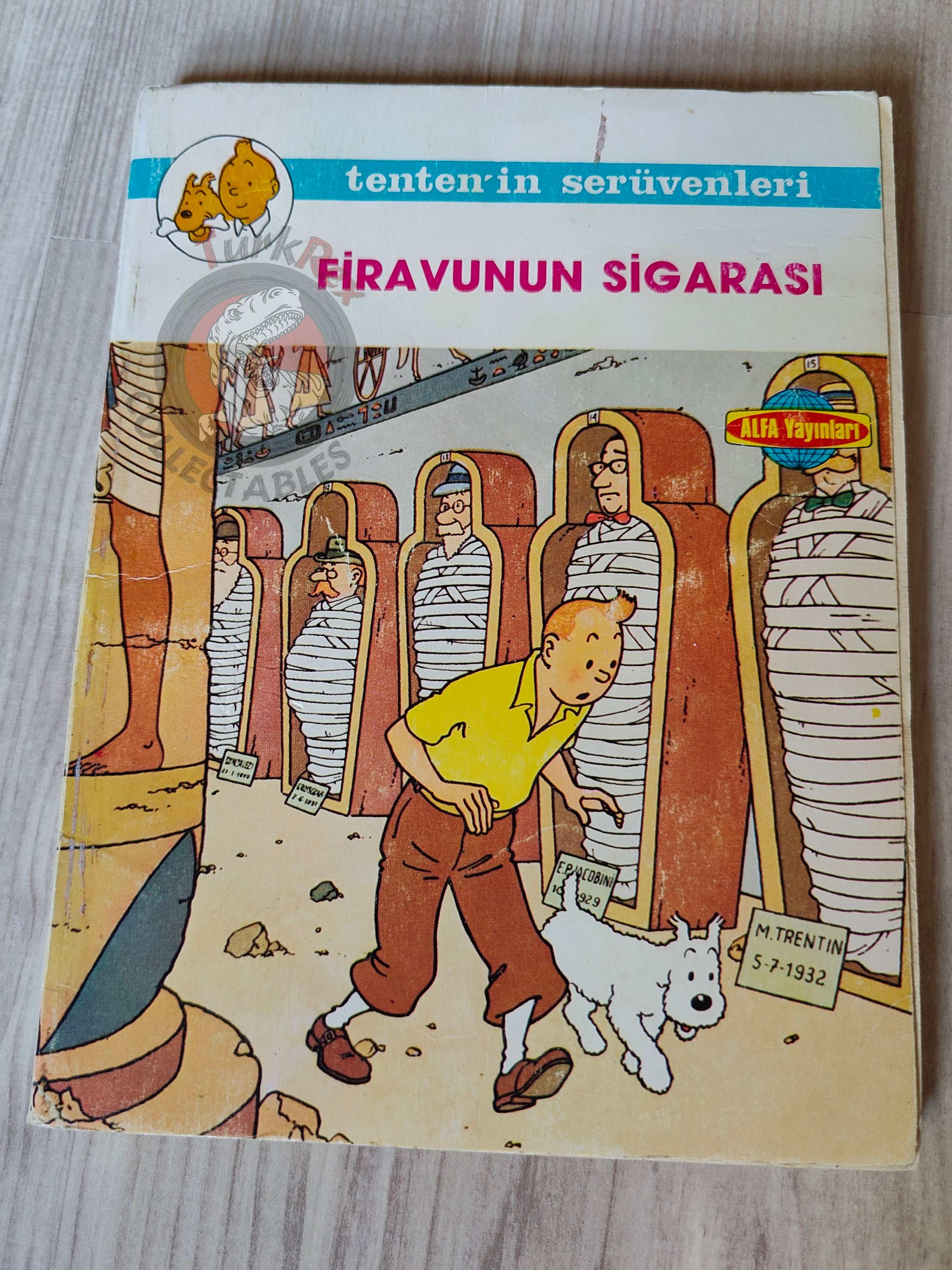 Tintin – Cigars of the Pharaoh mid 1980s Turkish Edition Comic Turkey 2