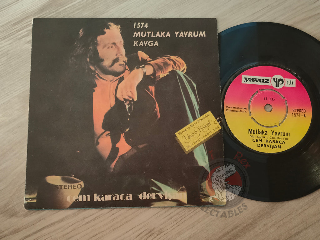 Cem Karaca - Dervişan – Mutlaka Yavrum 7" Turkish Pressing Vinyl Turkey Edition