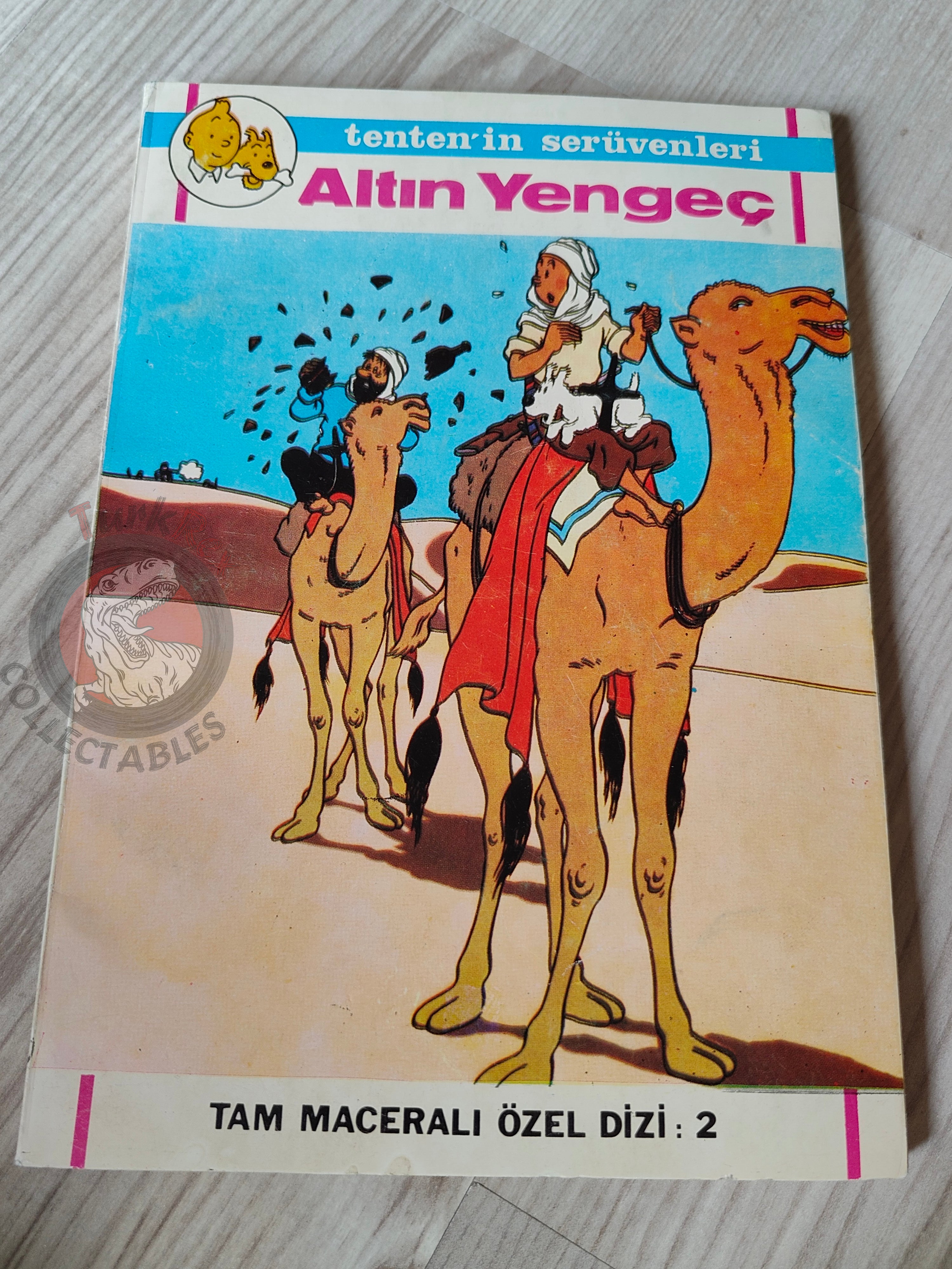 Tintin – The Crab with the Golden Claws early 1980s Turkish Edition Comic Turkey