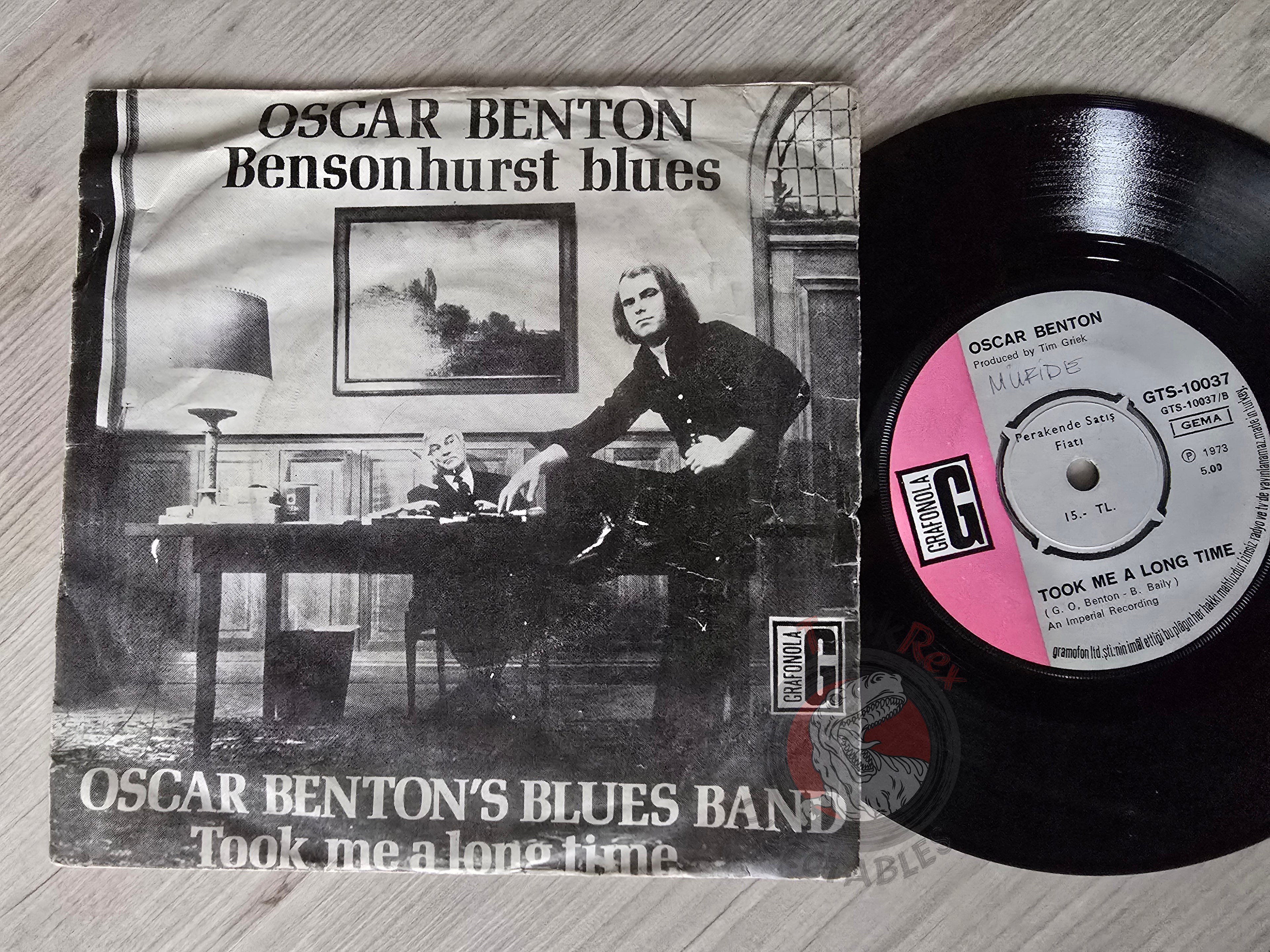 Oscar Benton – Bensonhurst Blues 7" Turkish Pressing Vinyl Turkey Edition