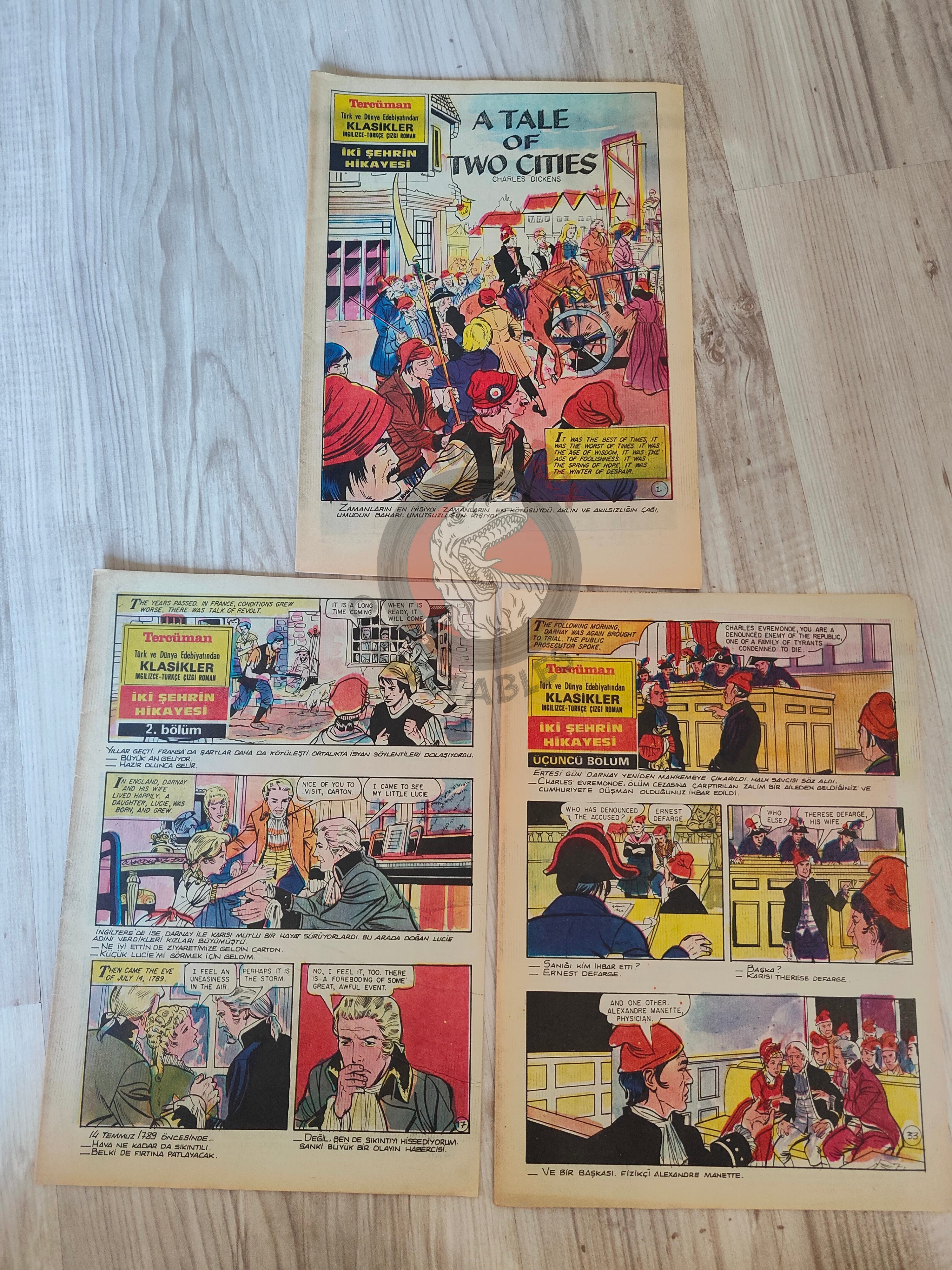 A Tale of Two Cities  – Charles Dickens Turkish Comic Turkey Classics Illustrated