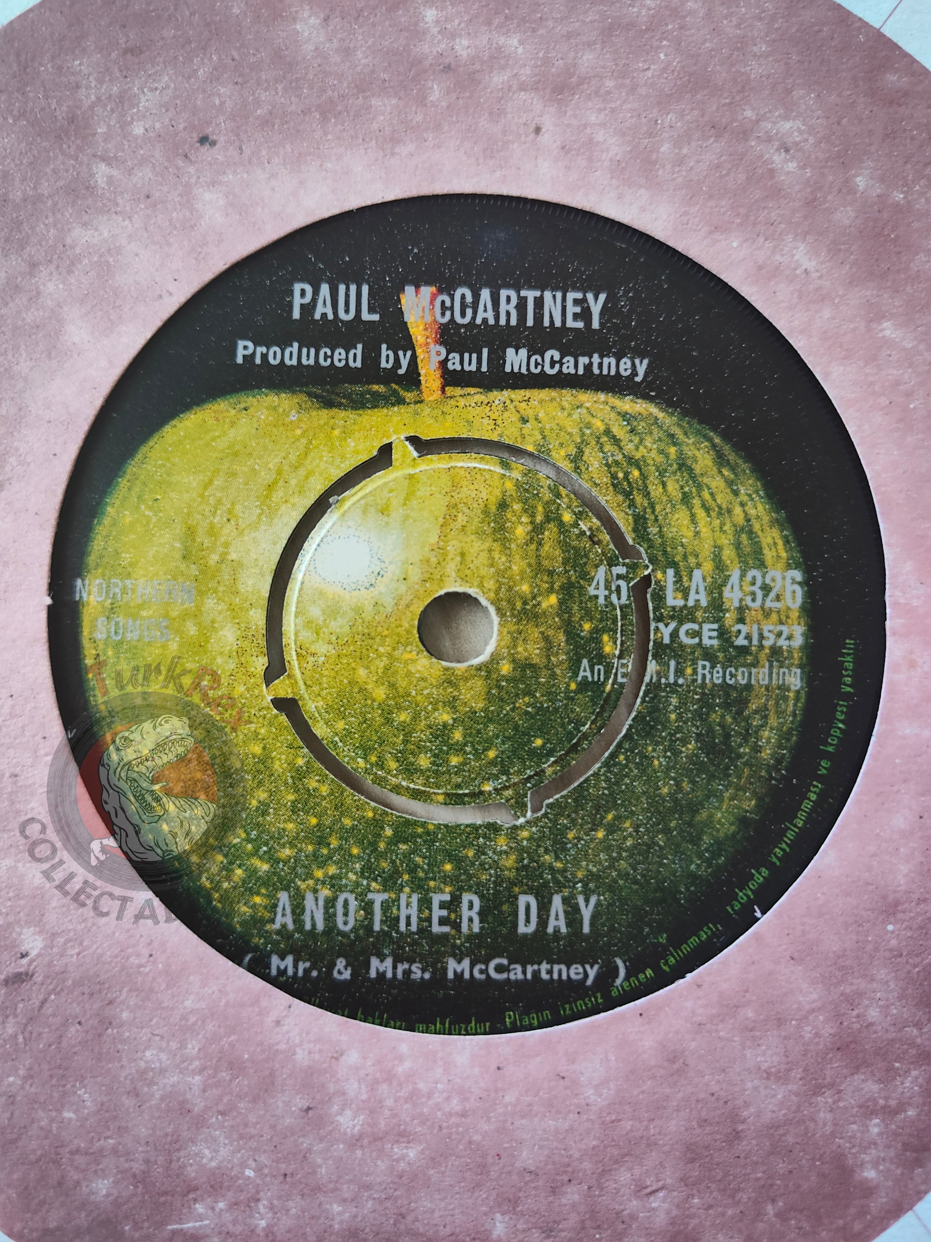 Paul McCartney – Another Day 7" Turkish Pressing Vinyl Turkey Edition