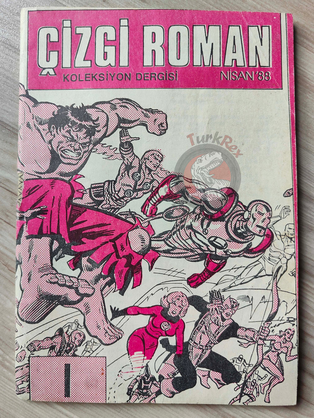 Çizgi Roman Koleksiyon Dergisi #1 Marvel Promo Issue Turkish Comic Turkey 1988